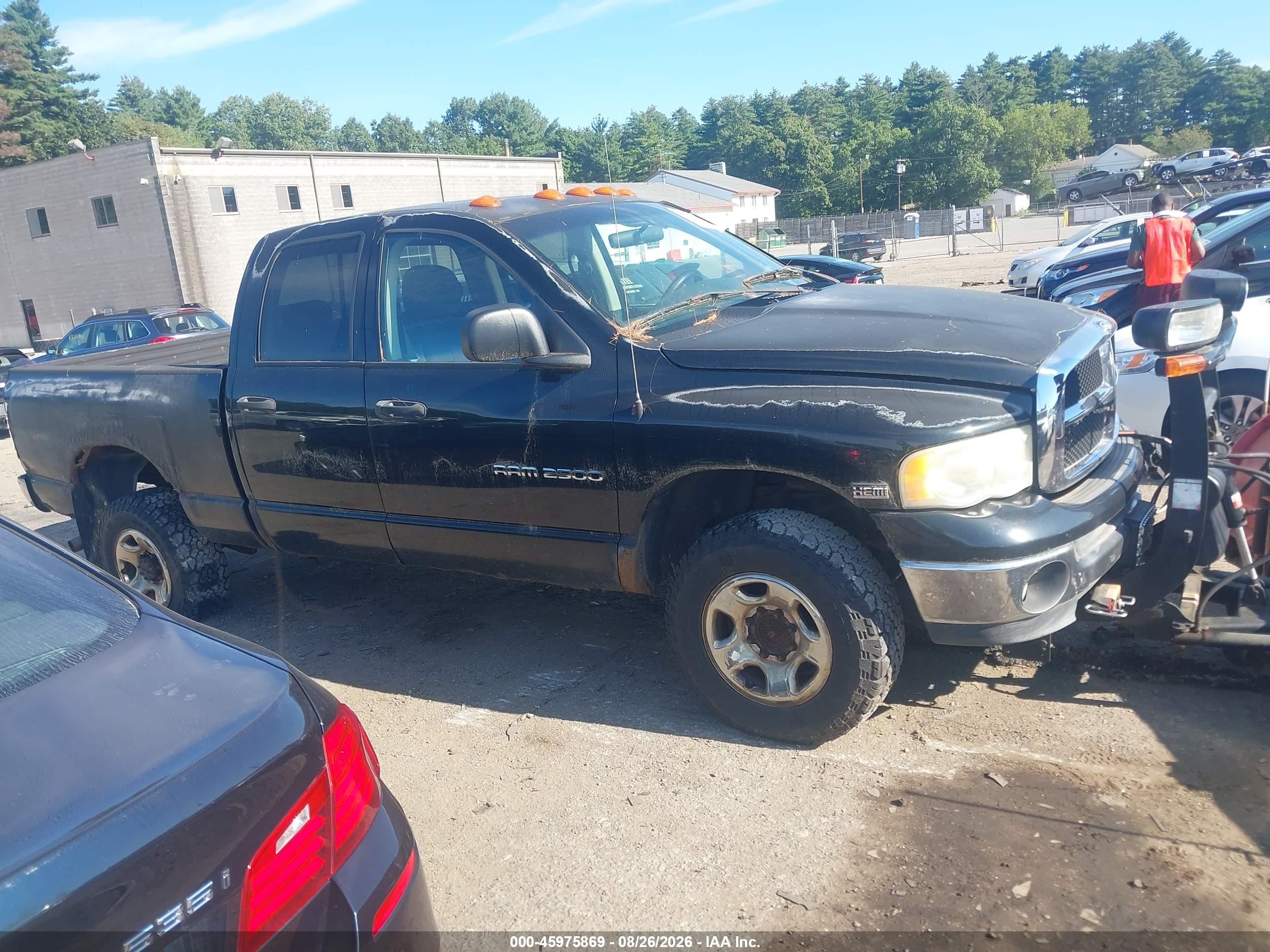2004 Dodge Ram 2500 Slt/laramie Black vin: 3D7KU28D14G106853