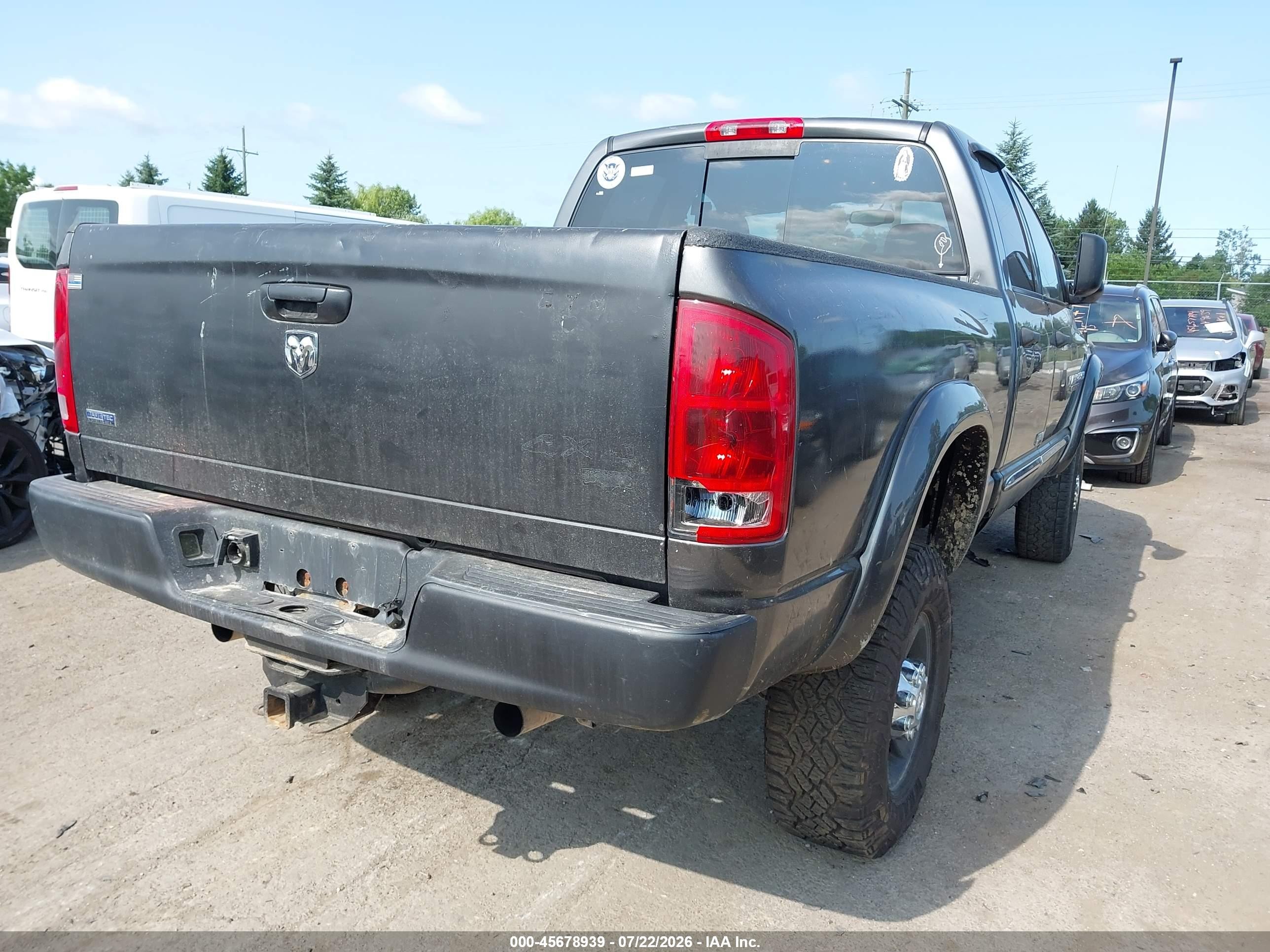 2003 Dodge Ram 2500 Slt/laramie/st Gray vin: 3D7KU28D43G795608