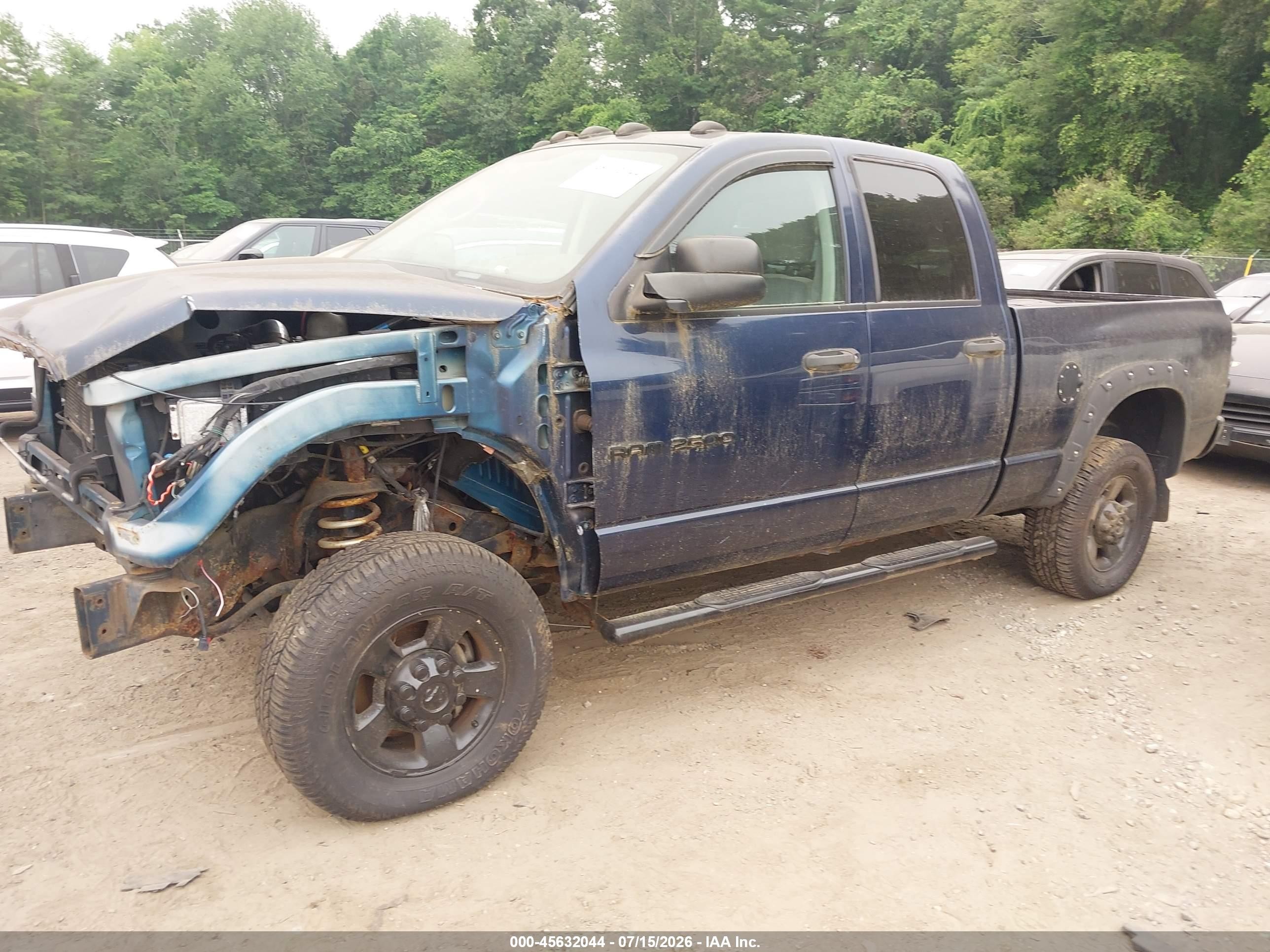 2004 Dodge Ram 2500 Slt/laramie Синий vin: 3D7KU28D44G138079