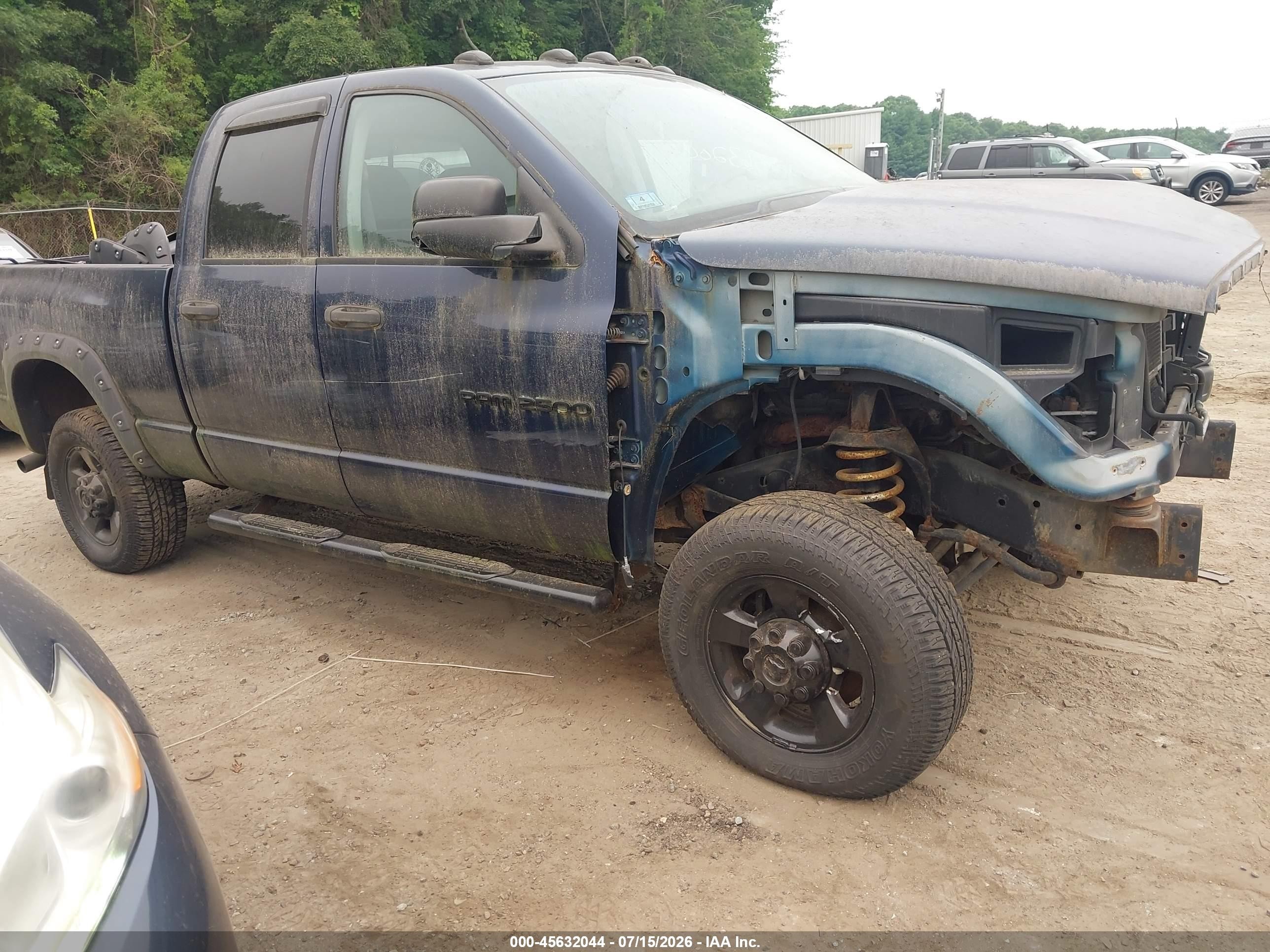 2004 Dodge Ram 2500 Slt/laramie Синий vin: 3D7KU28D44G138079