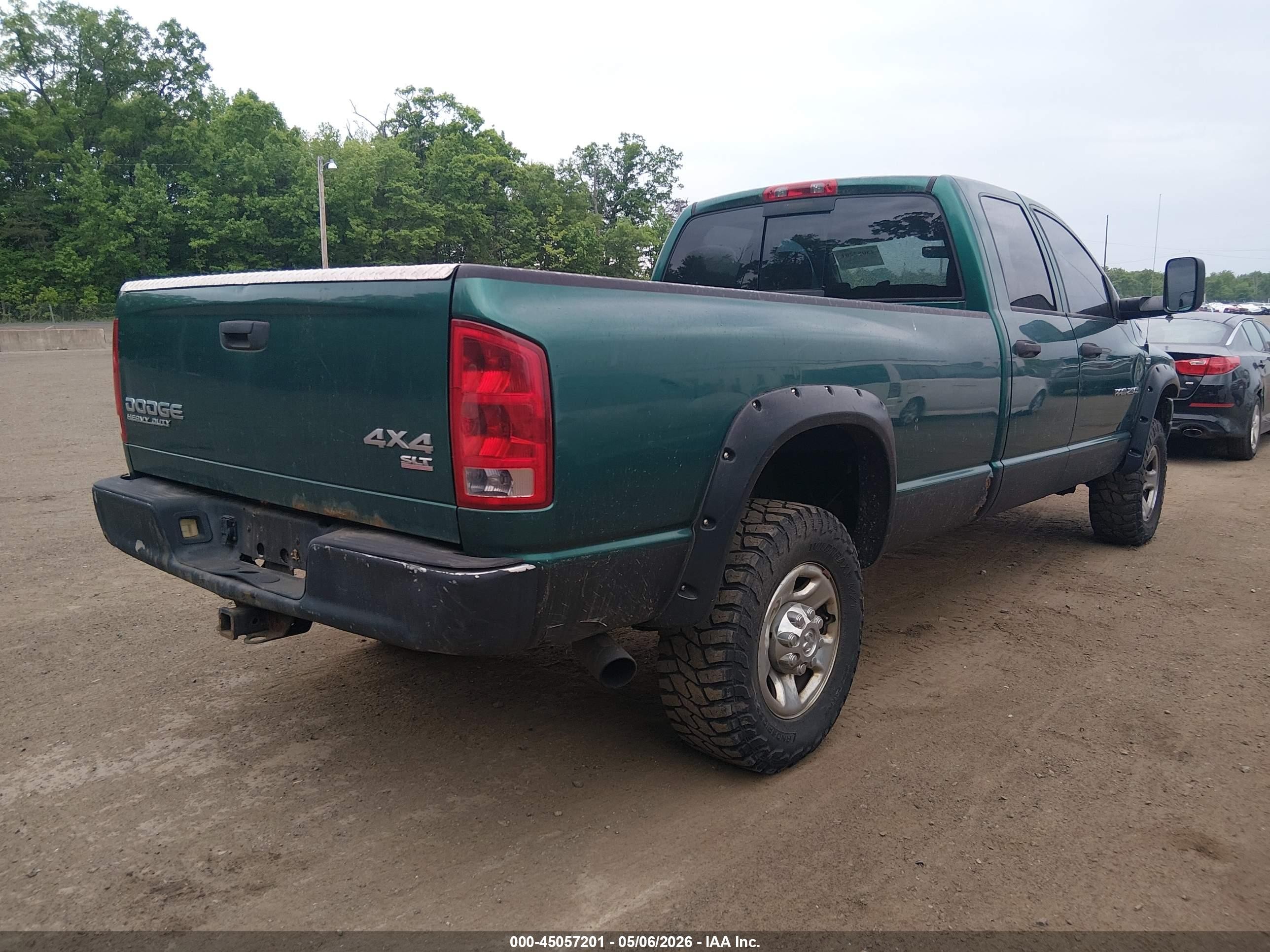 2003 Dodge Ram 2500   Green vin: 3D7KU28D53G863253