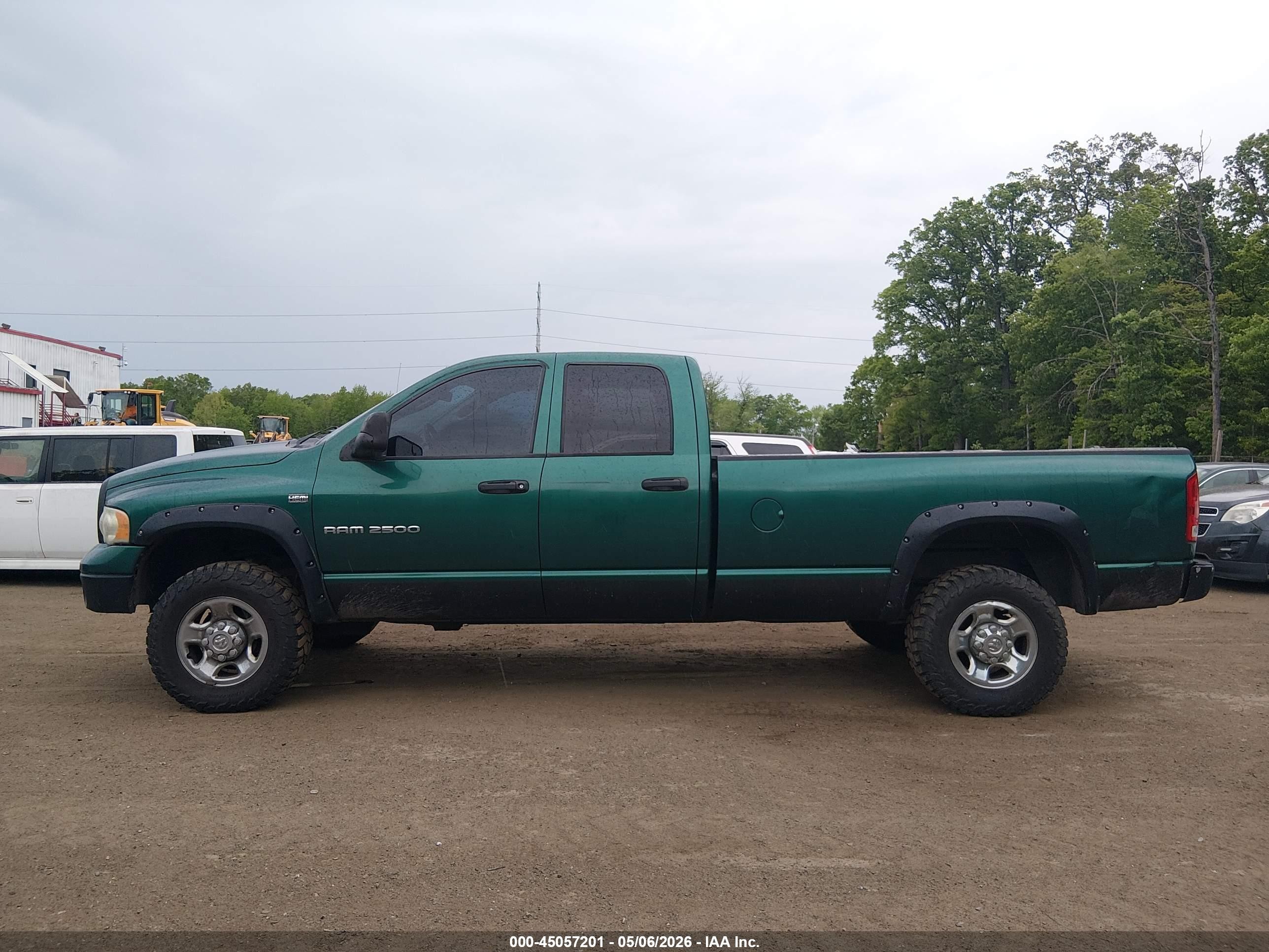 2003 Dodge Ram 2500   Green vin: 3D7KU28D53G863253