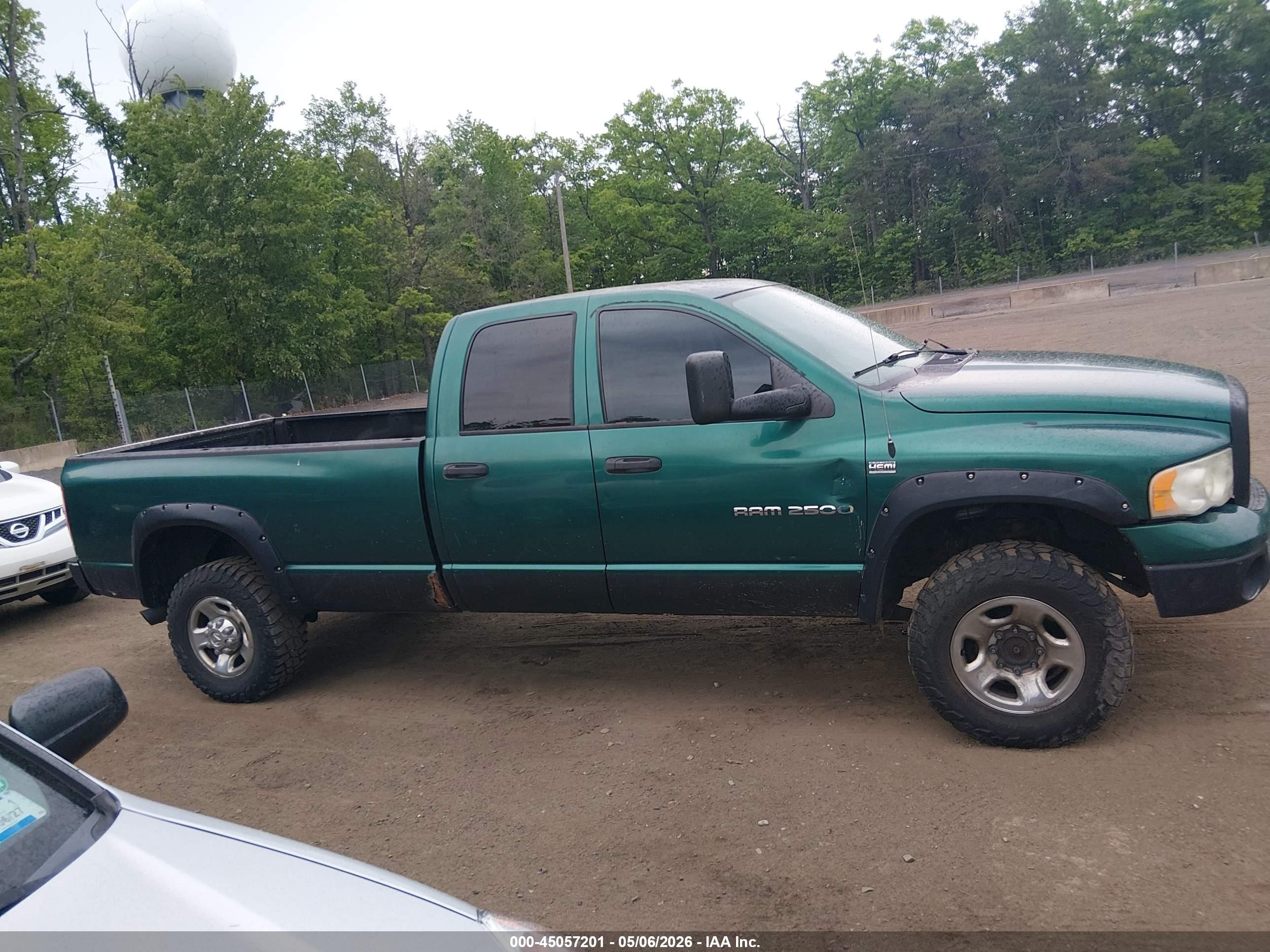 2003 Dodge Ram 2500   Green vin: 3D7KU28D53G863253