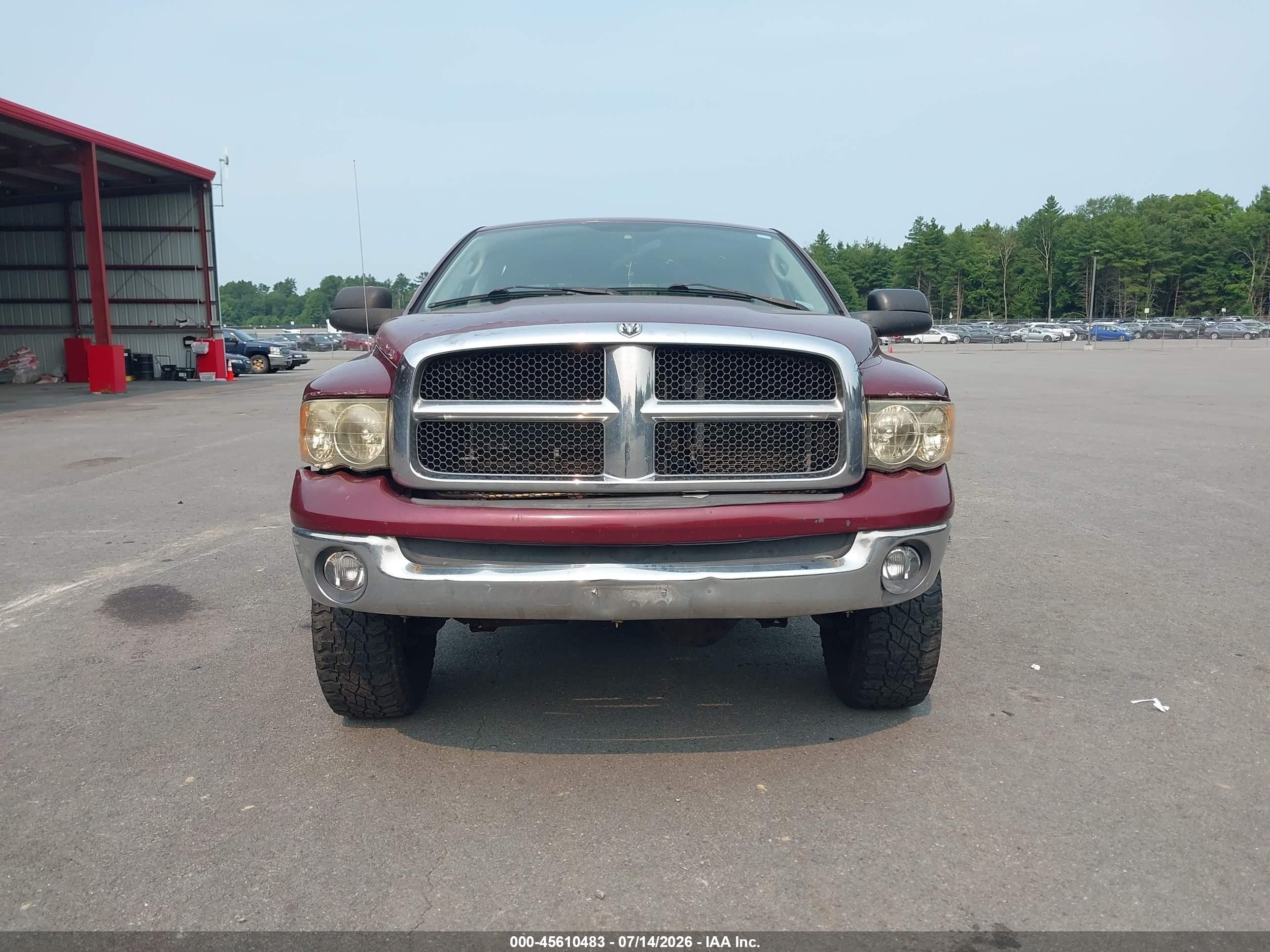 2003 Dodge Ram 2500 Slt/laramie/st Red vin: 3D7KU28D63G782567
