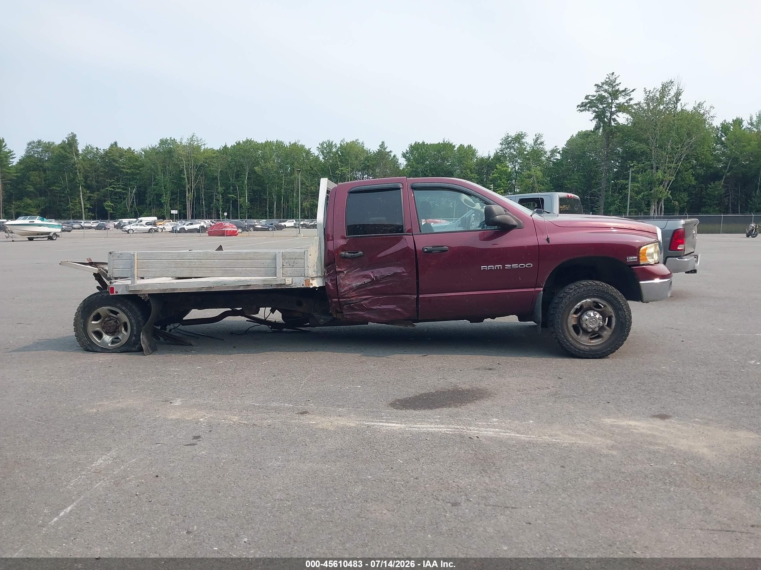 2003 Dodge Ram 2500 Slt/laramie/st Red vin: 3D7KU28D63G782567