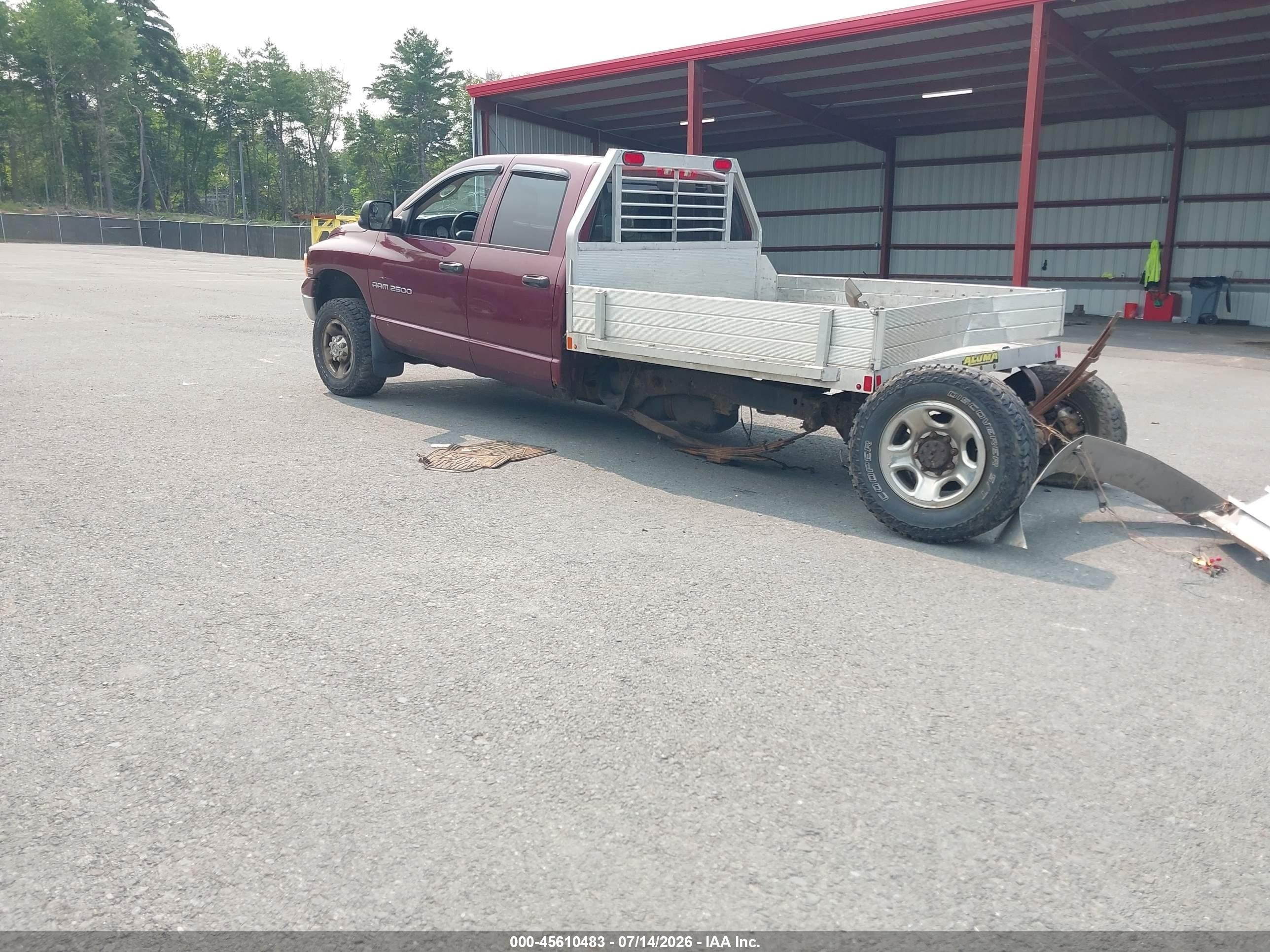 2003 Dodge Ram 2500 Slt/laramie/st Red vin: 3D7KU28D63G782567