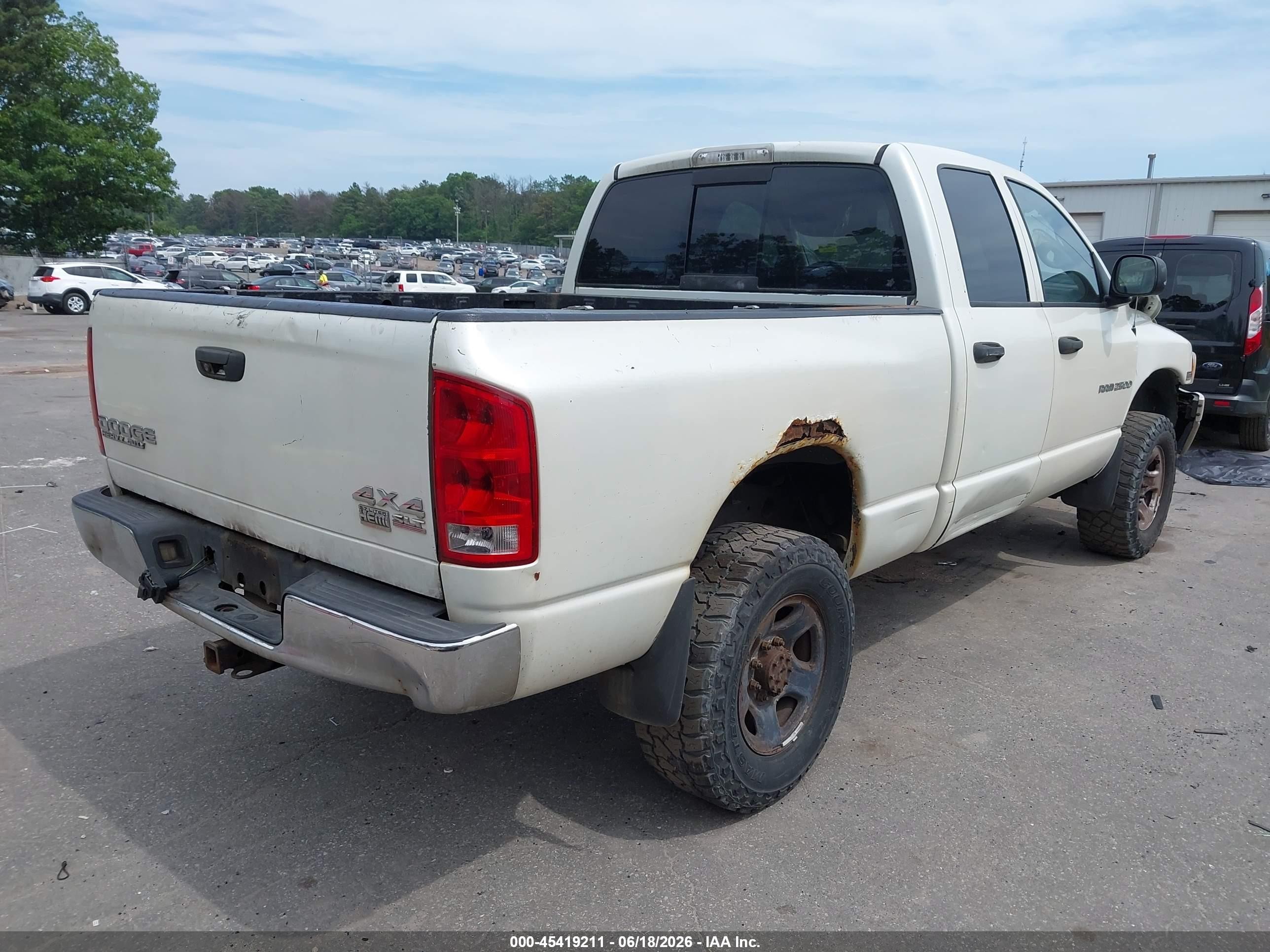 2003 Dodge Ram 2500 Slt/laramie/st White vin: 3D7KU28D63G822811