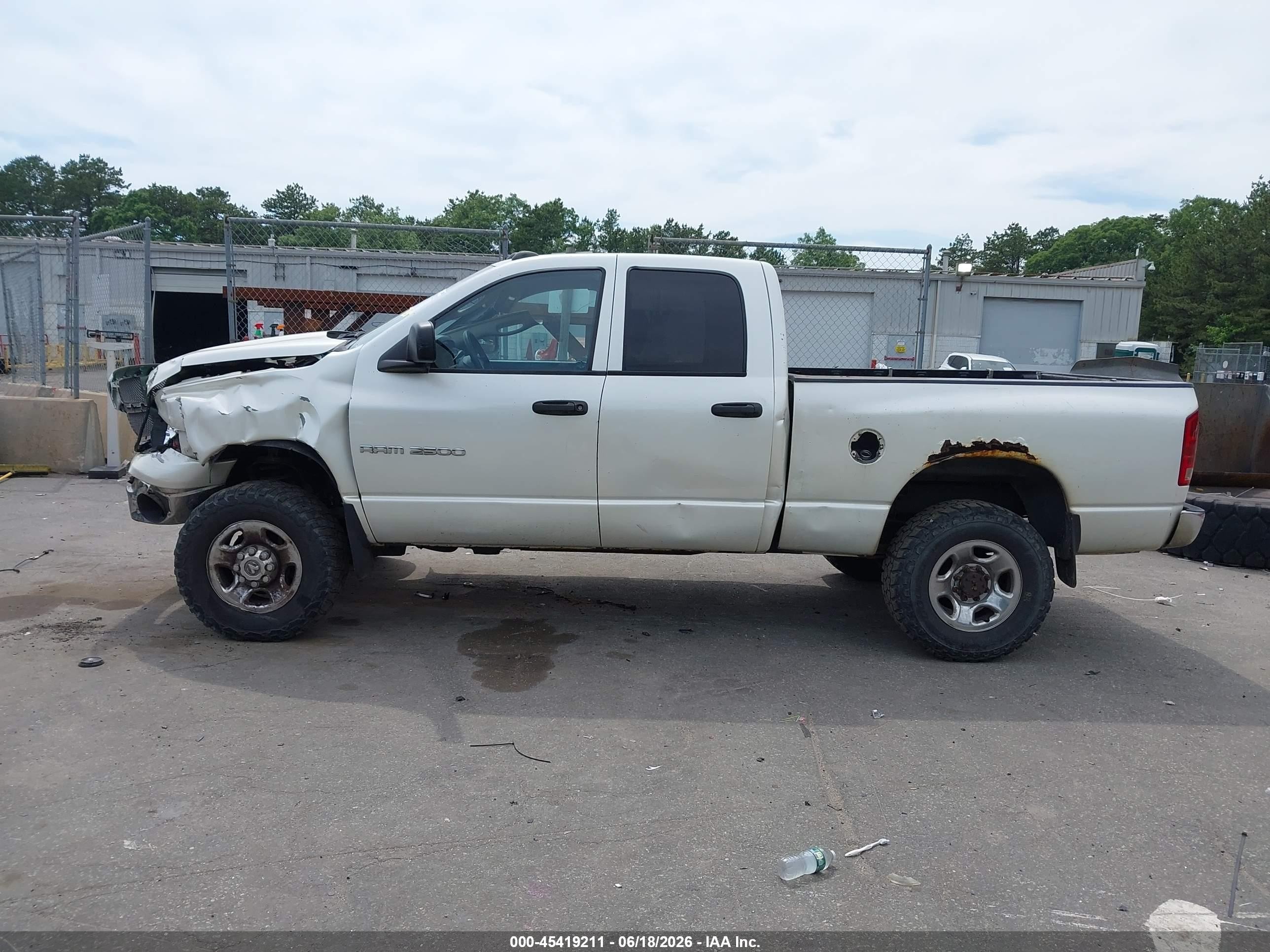 2003 Dodge Ram 2500 Slt/laramie/st White vin: 3D7KU28D63G822811
