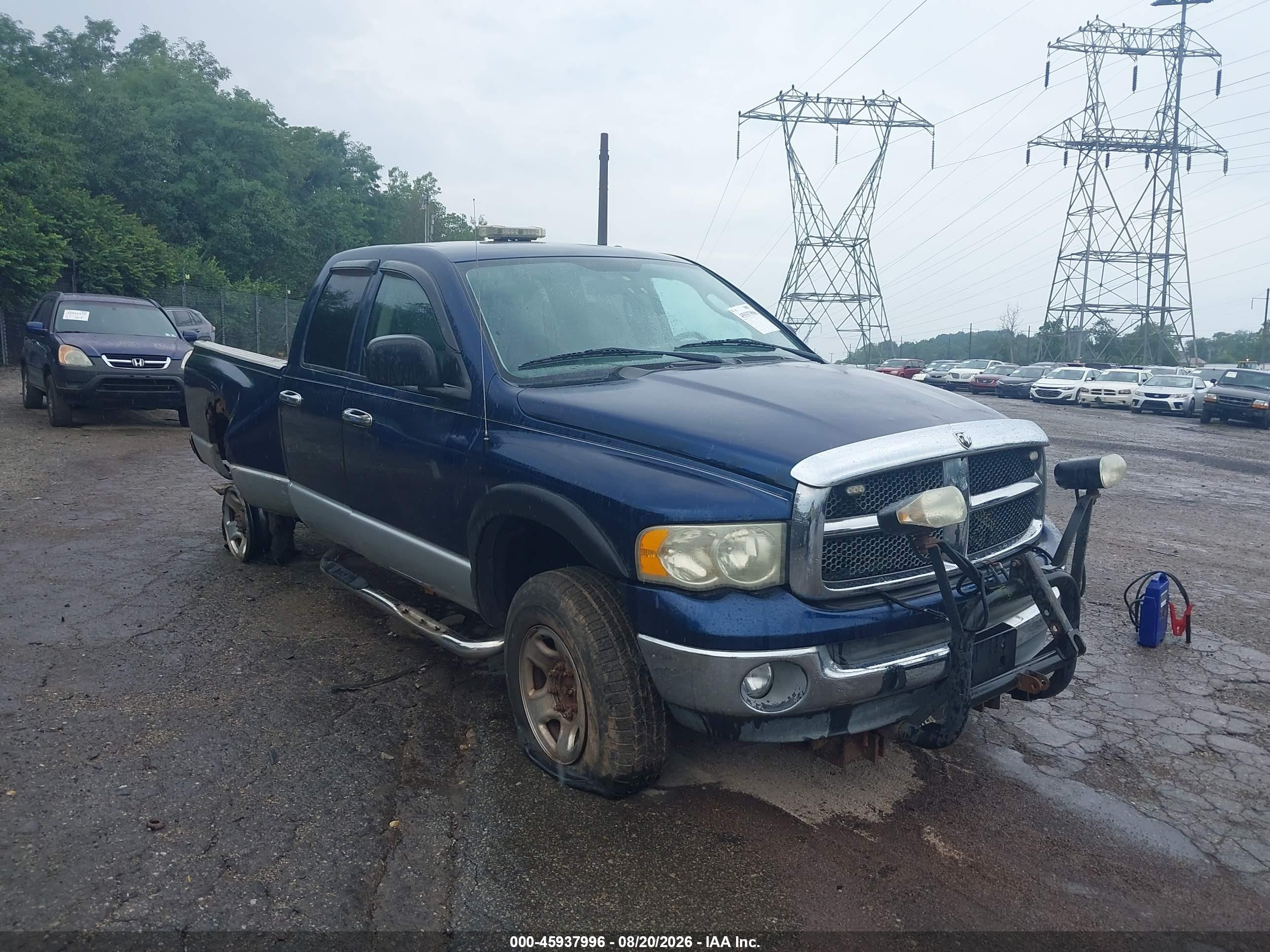 2003 Dodge Ram 2500 Slt/laramie/st Синий vin: 3D7KU28D73G740005