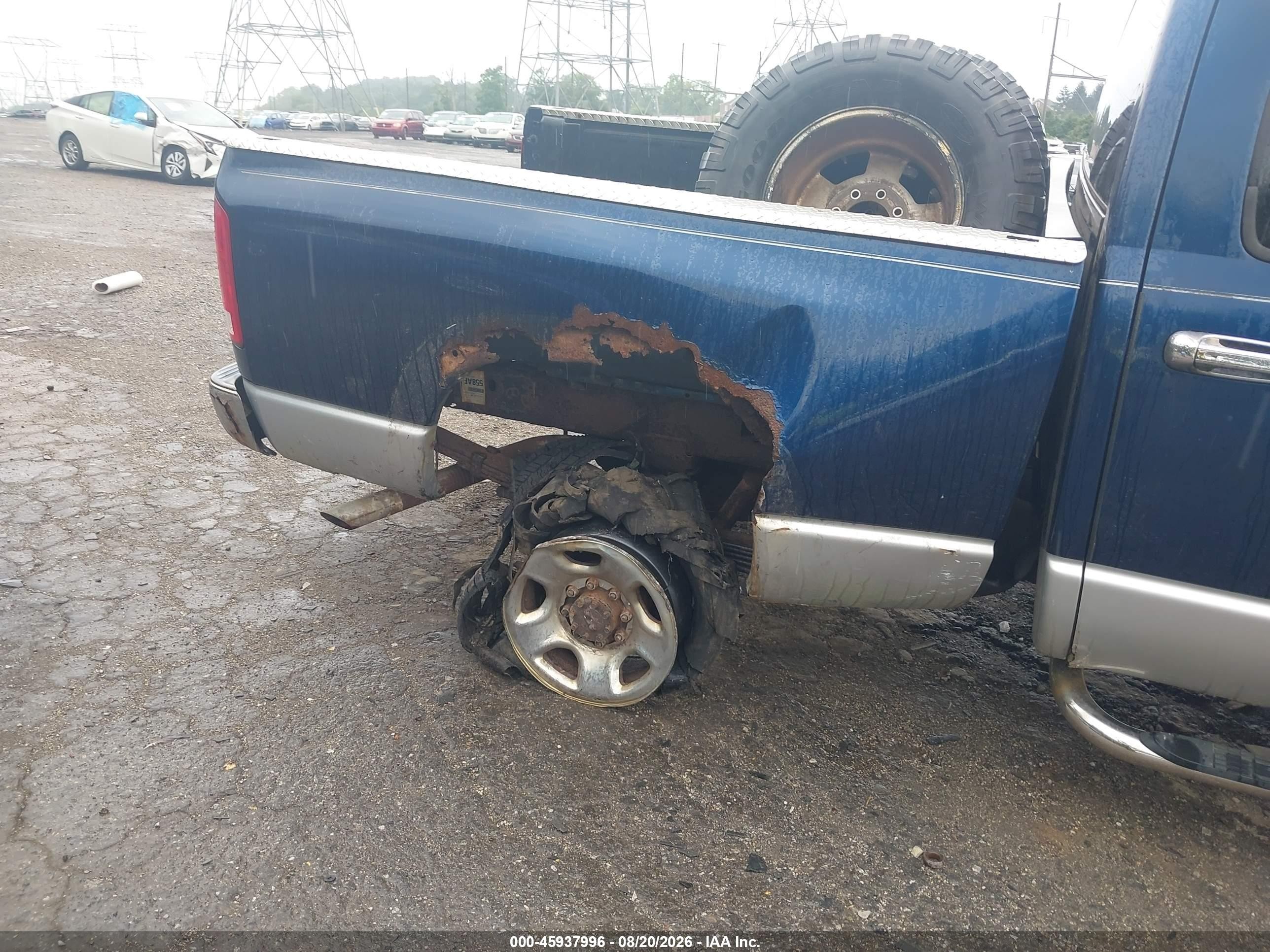 2003 Dodge Ram 2500 Slt/laramie/st Синий vin: 3D7KU28D73G740005