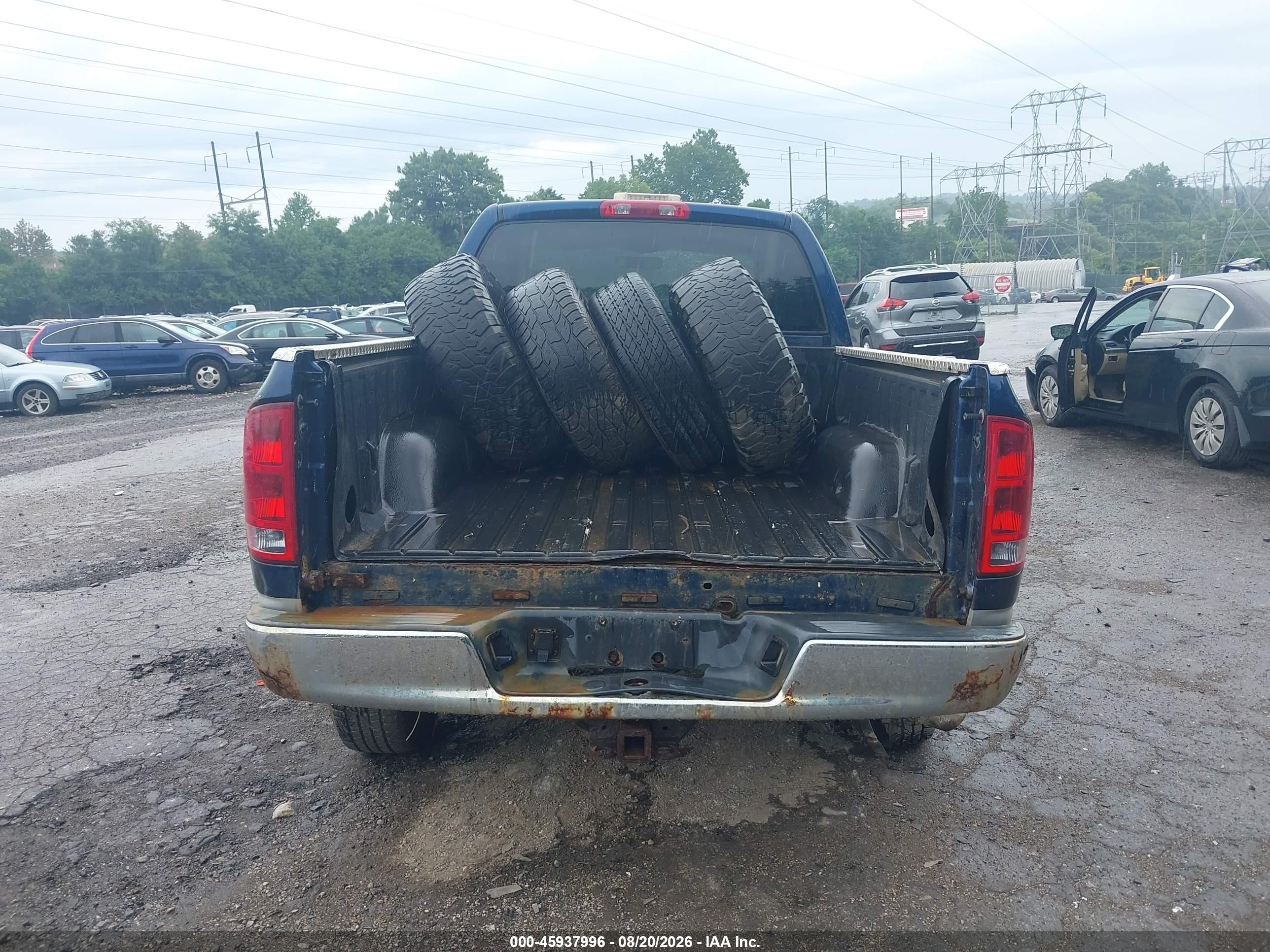 2003 Dodge Ram 2500 Slt/laramie/st Синий vin: 3D7KU28D73G740005