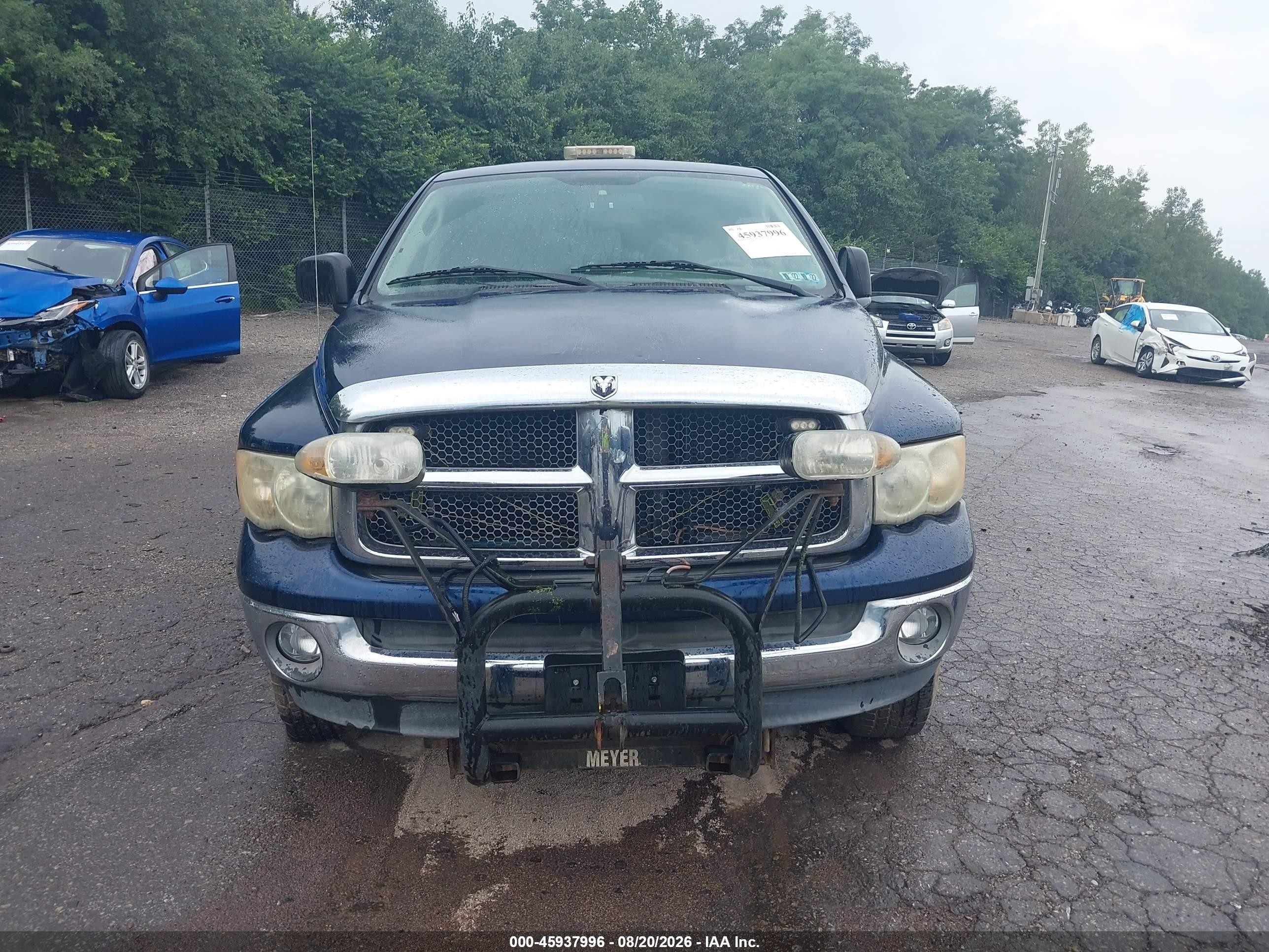 2003 Dodge Ram 2500 Slt/laramie/st Синий vin: 3D7KU28D73G740005