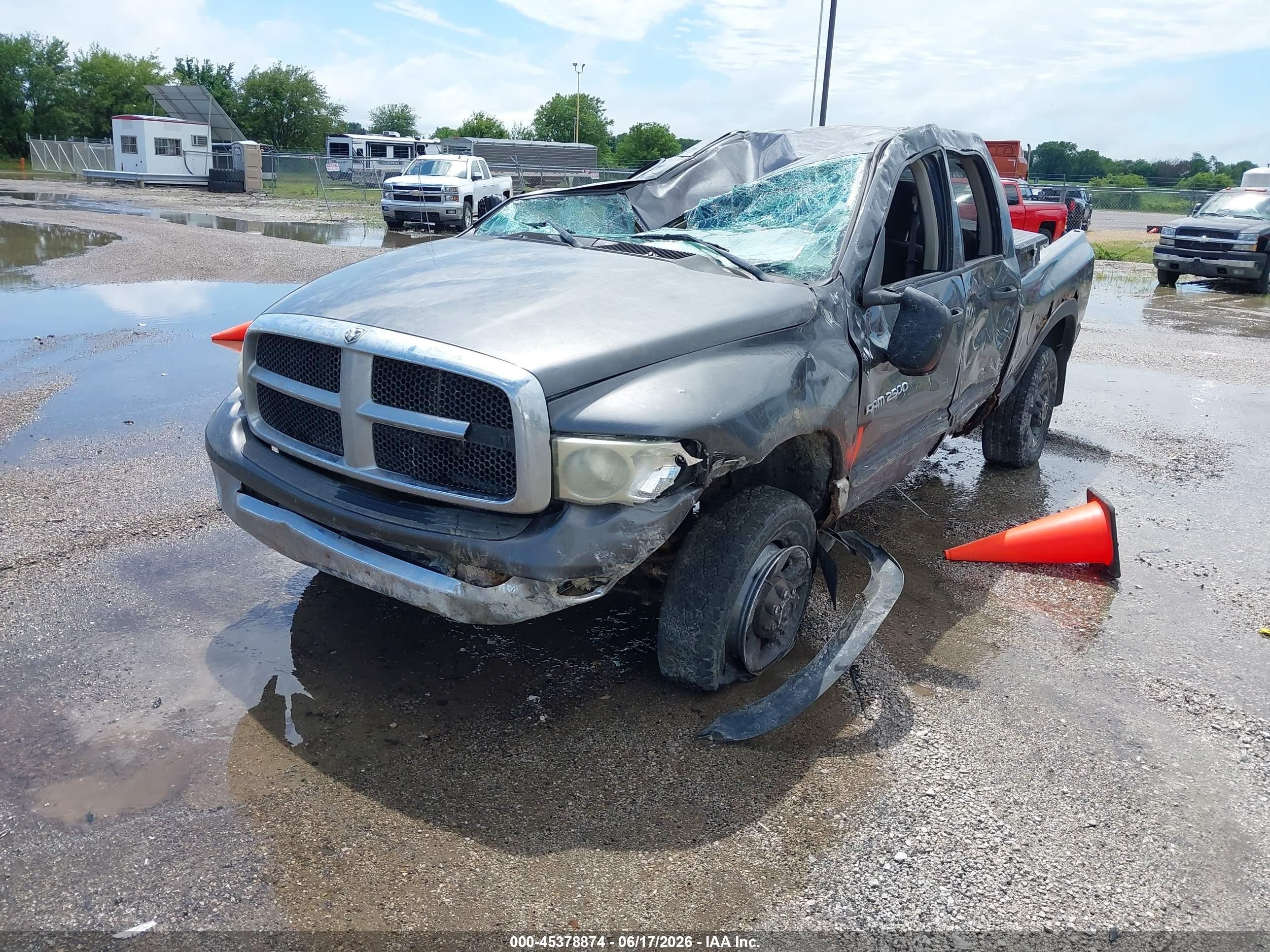 2003 Dodge Ram 2500 Slt/laramie/st Gray vin: 3D7KU28D73G823207