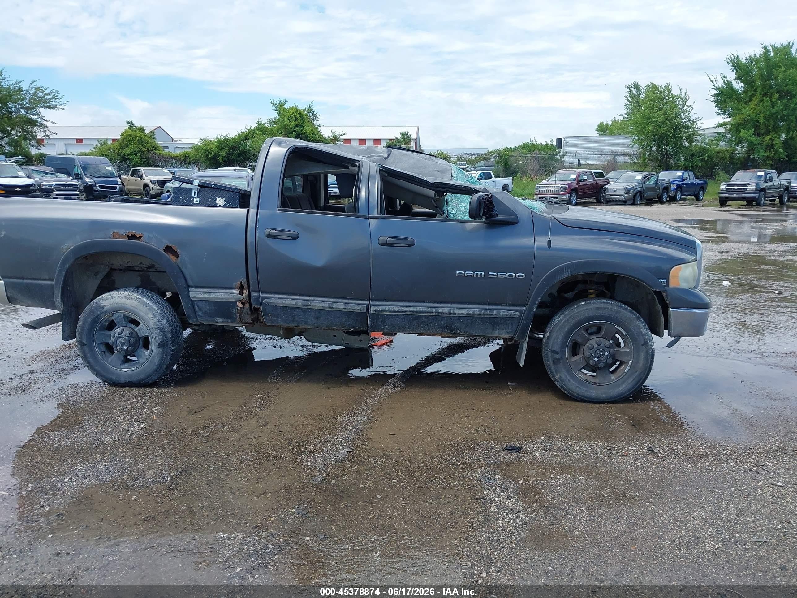 2003 Dodge Ram 2500 Slt/laramie/st Gray vin: 3D7KU28D73G823207