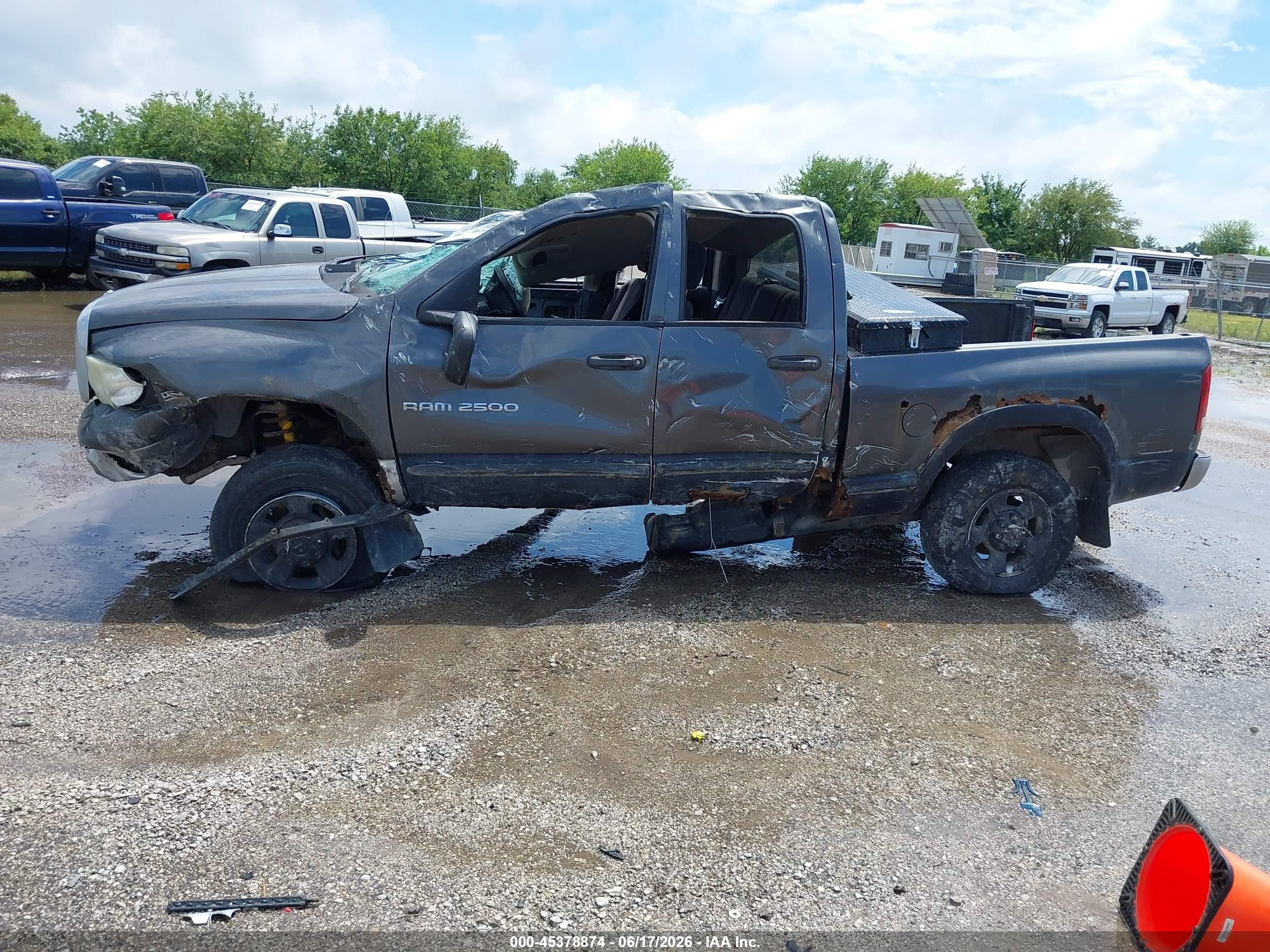 2003 Dodge Ram 2500 Slt/laramie/st Gray vin: 3D7KU28D73G823207
