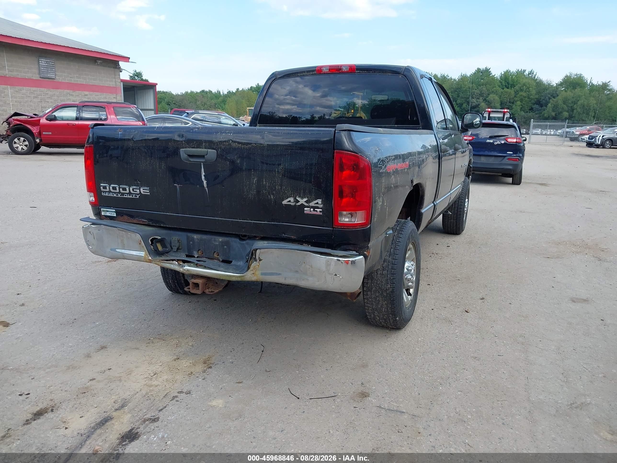 2004 Dodge Ram 2500 Slt/laramie Black vin: 3D7KU28D74G115976