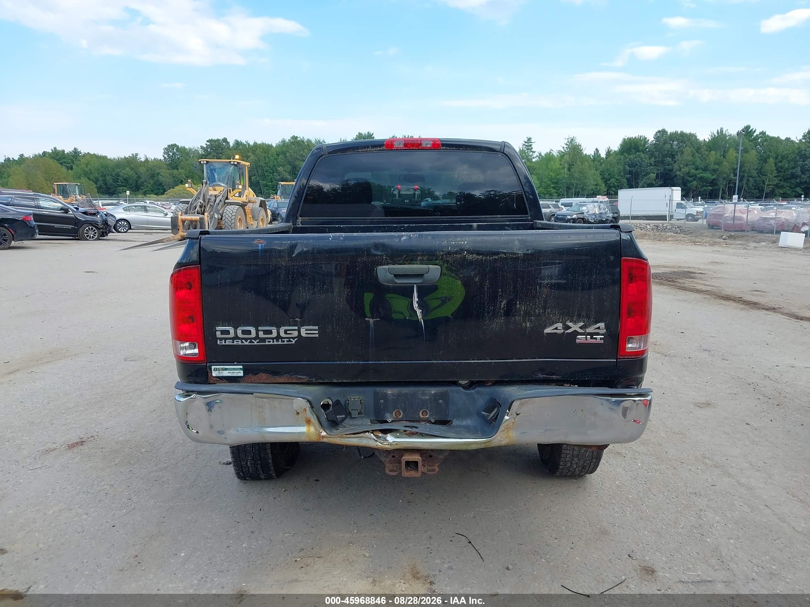 2004 Dodge Ram 2500 Slt/laramie Black vin: 3D7KU28D74G115976