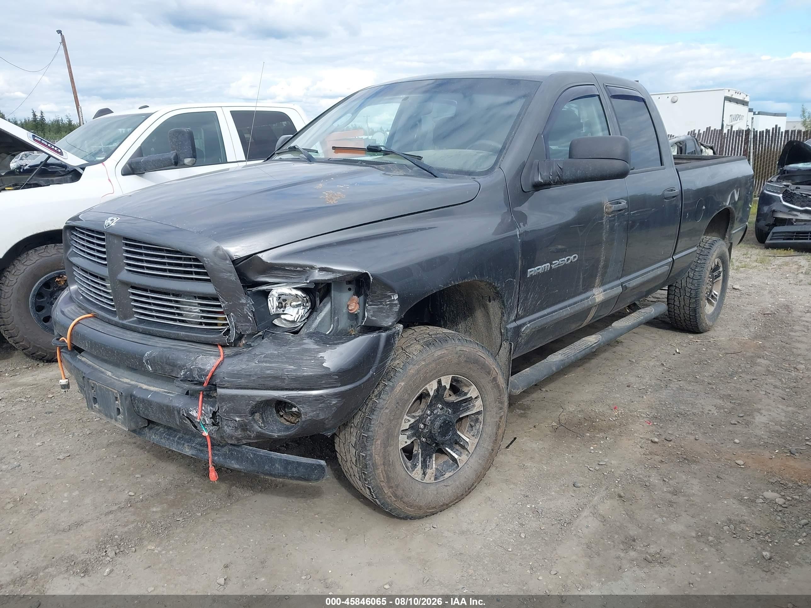 2004 Dodge Ram 2500 Slt/laramie Gray vin: 3D7KU28D74G156978