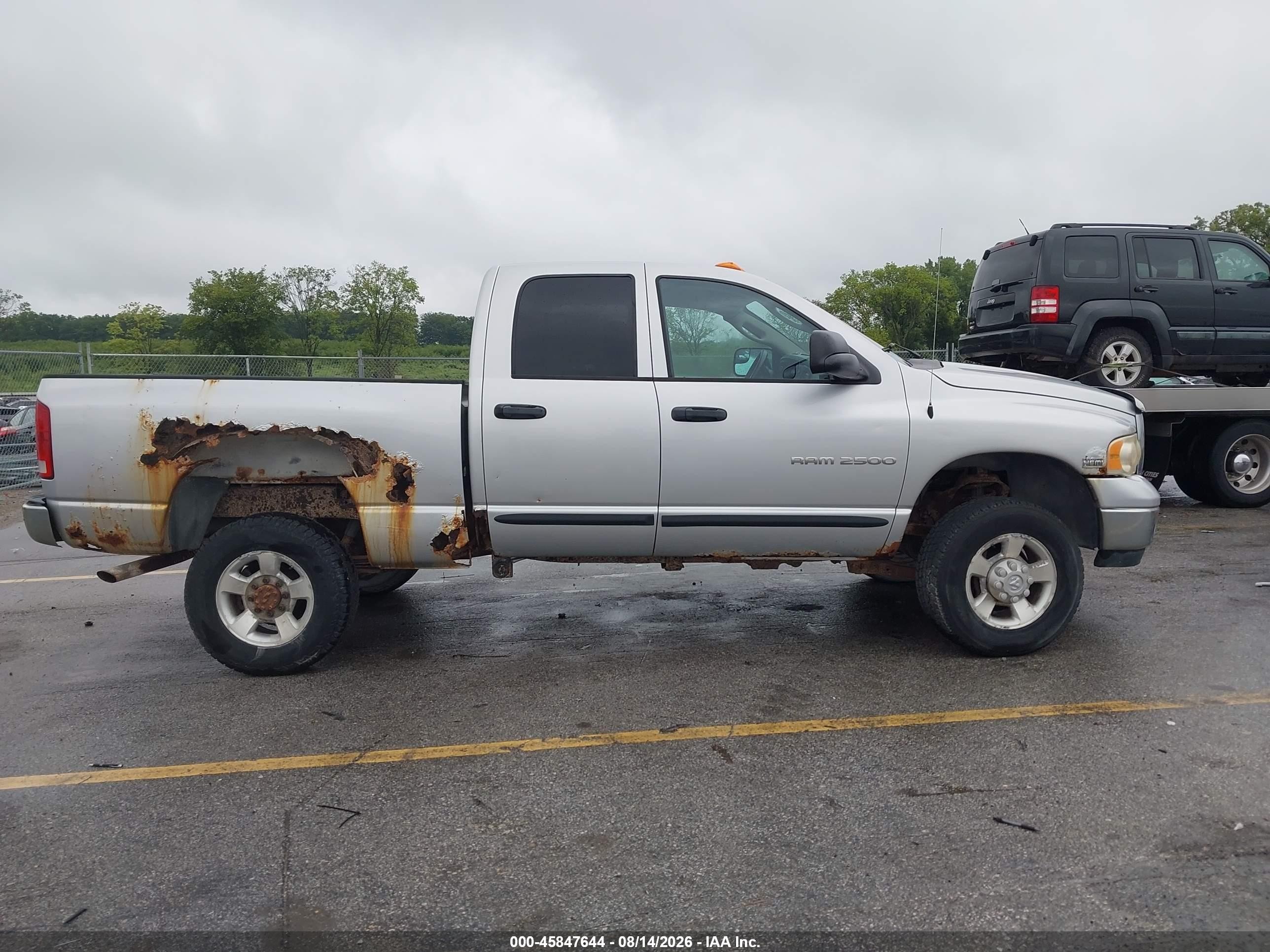 2004 Dodge Ram 2500 Slt/laramie Silver vin: 3D7KU28D74G176907