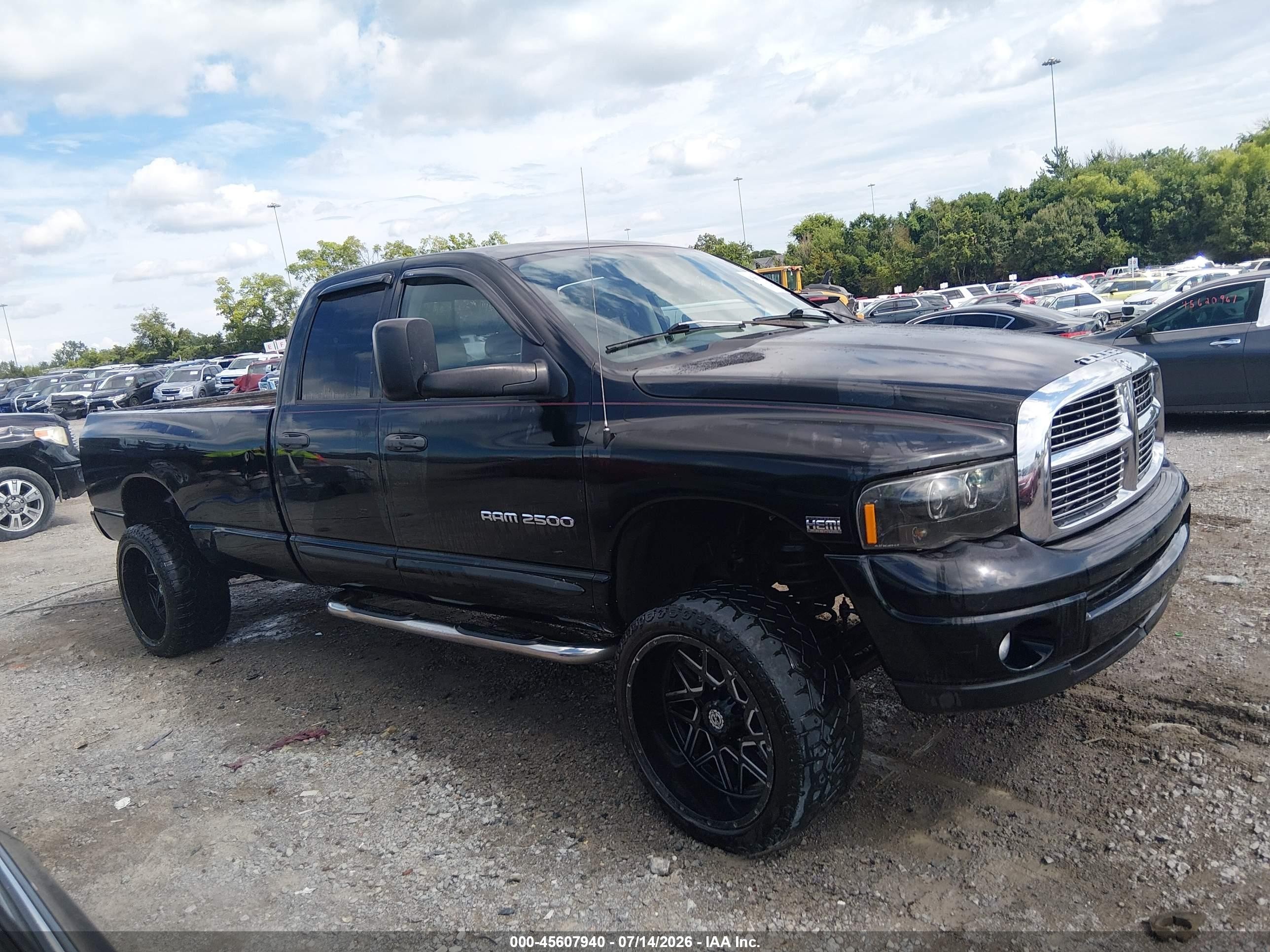 2004 Dodge Ram 2500 Slt/laramie Black vin: 3D7KU28D84G142796