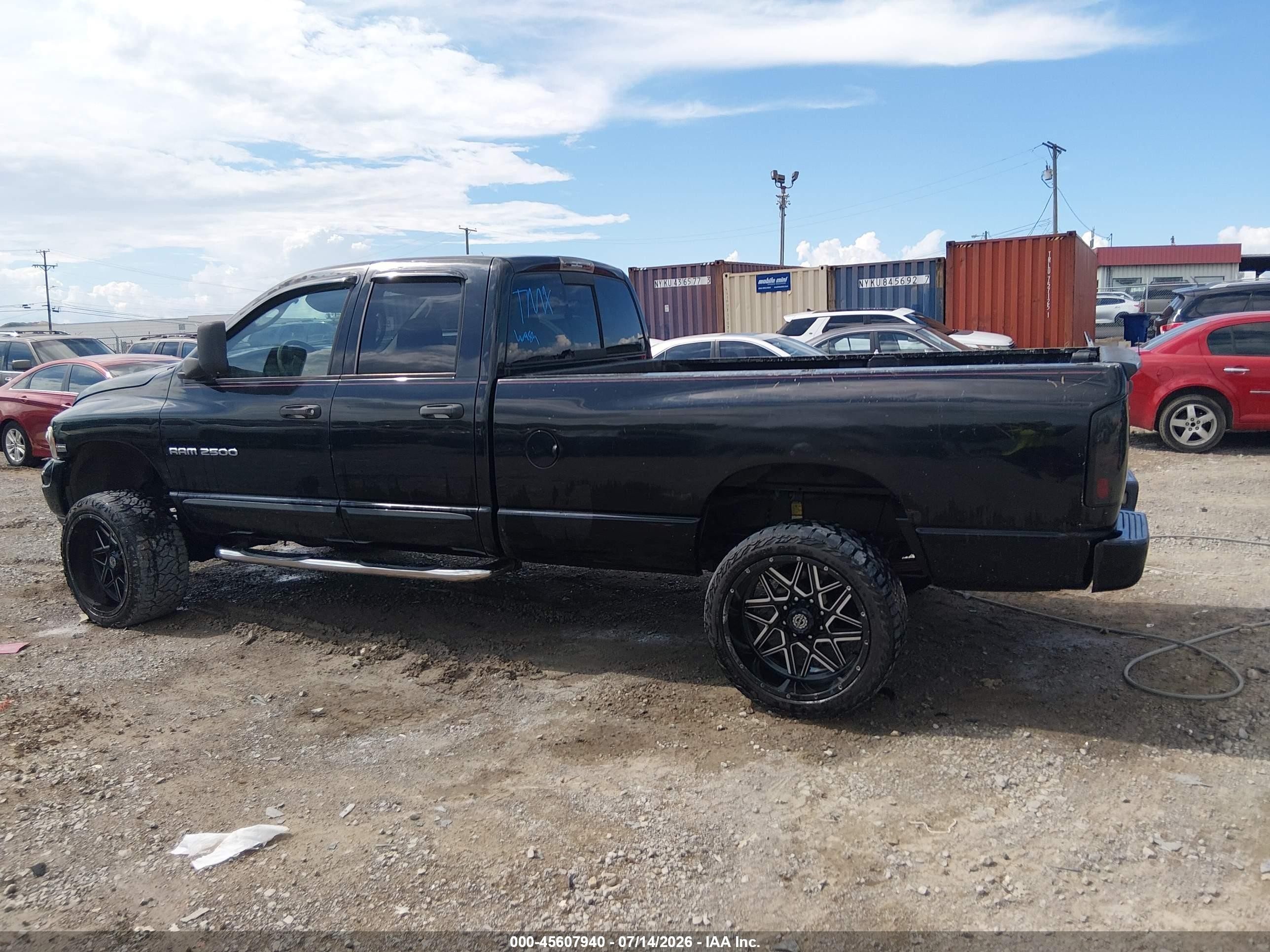 2004 Dodge Ram 2500 Slt/laramie Black vin: 3D7KU28D84G142796