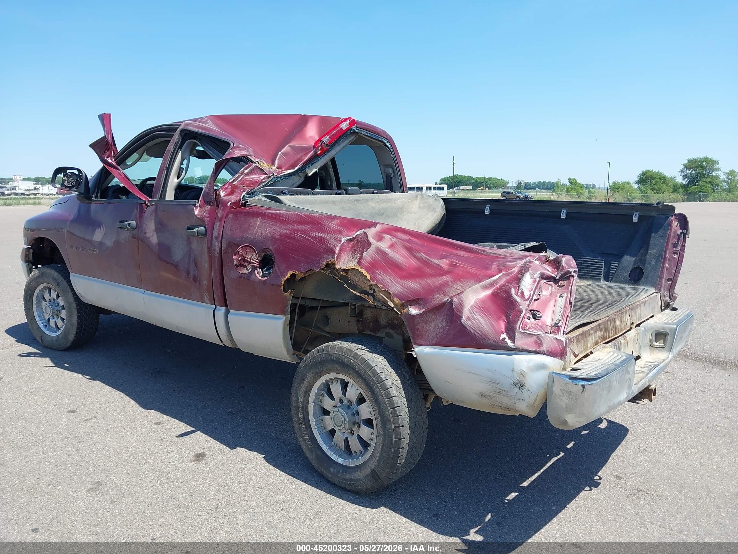 2003 Dodge Ram 2500 Slt/laramie/st Red vin: 3D7KU28D93G850554