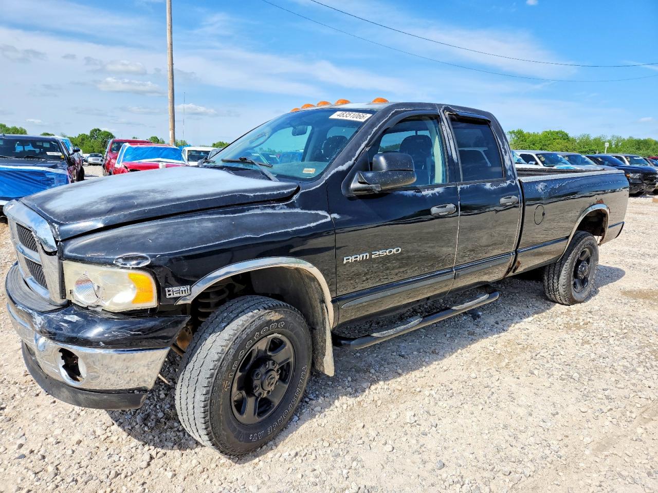 2004 Dodge Ram 2500 Black vin: 3D7KU28D94G162619