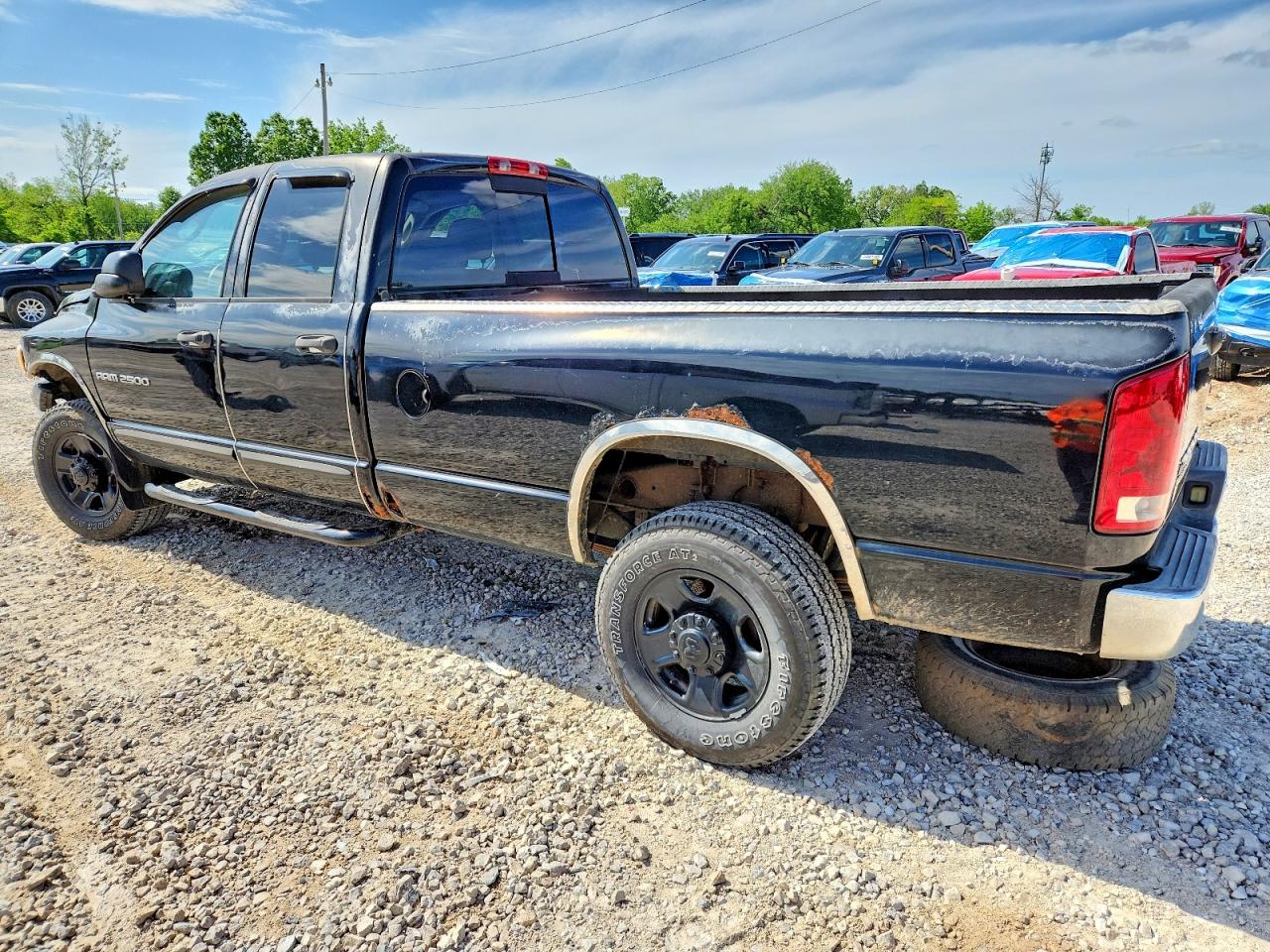 2004 Dodge Ram 2500 Черный vin: 3D7KU28D94G162619