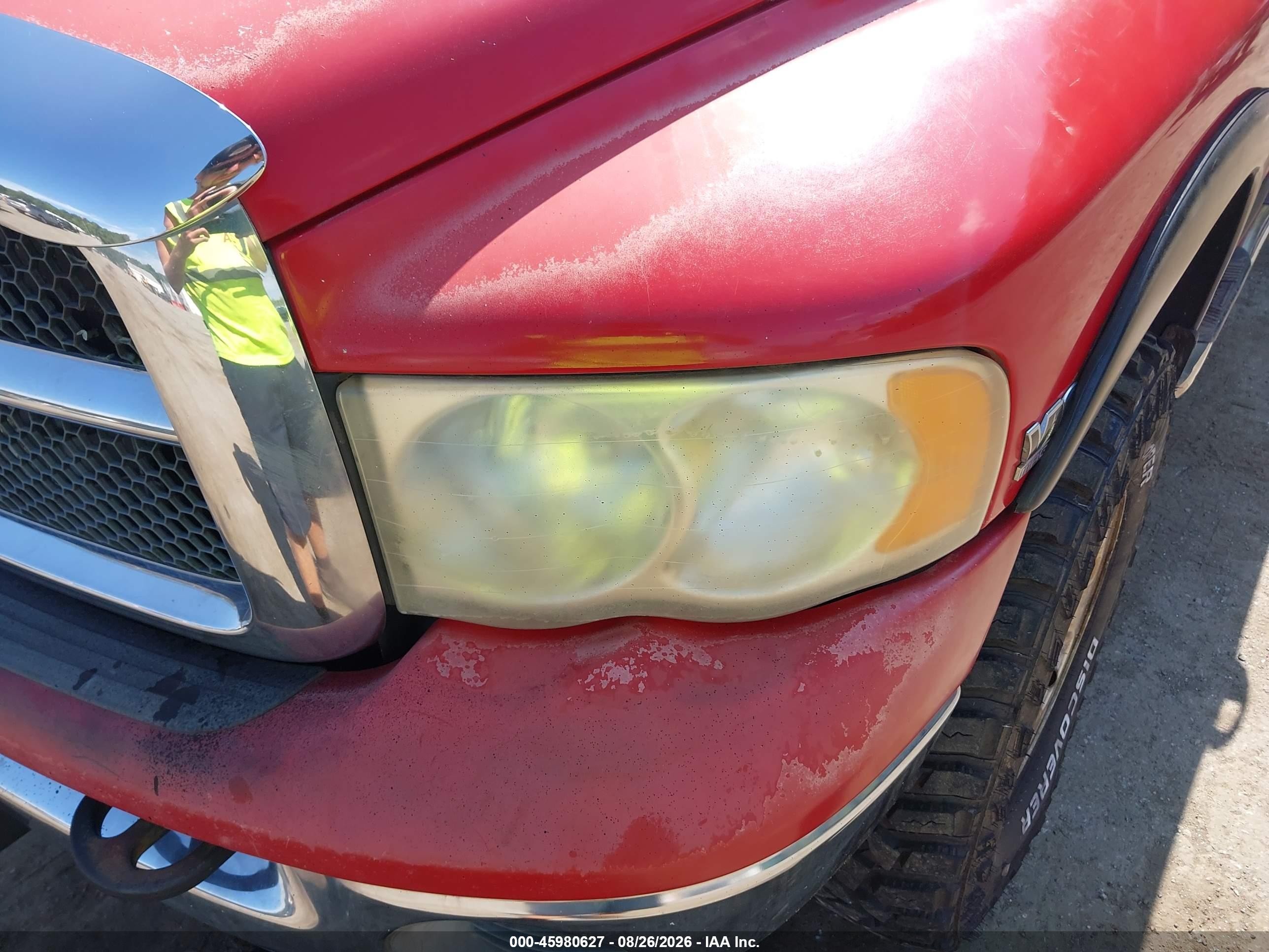 2003 Dodge Ram 2500 Slt/laramie/st Red vin: 3D7KU28W43G762285