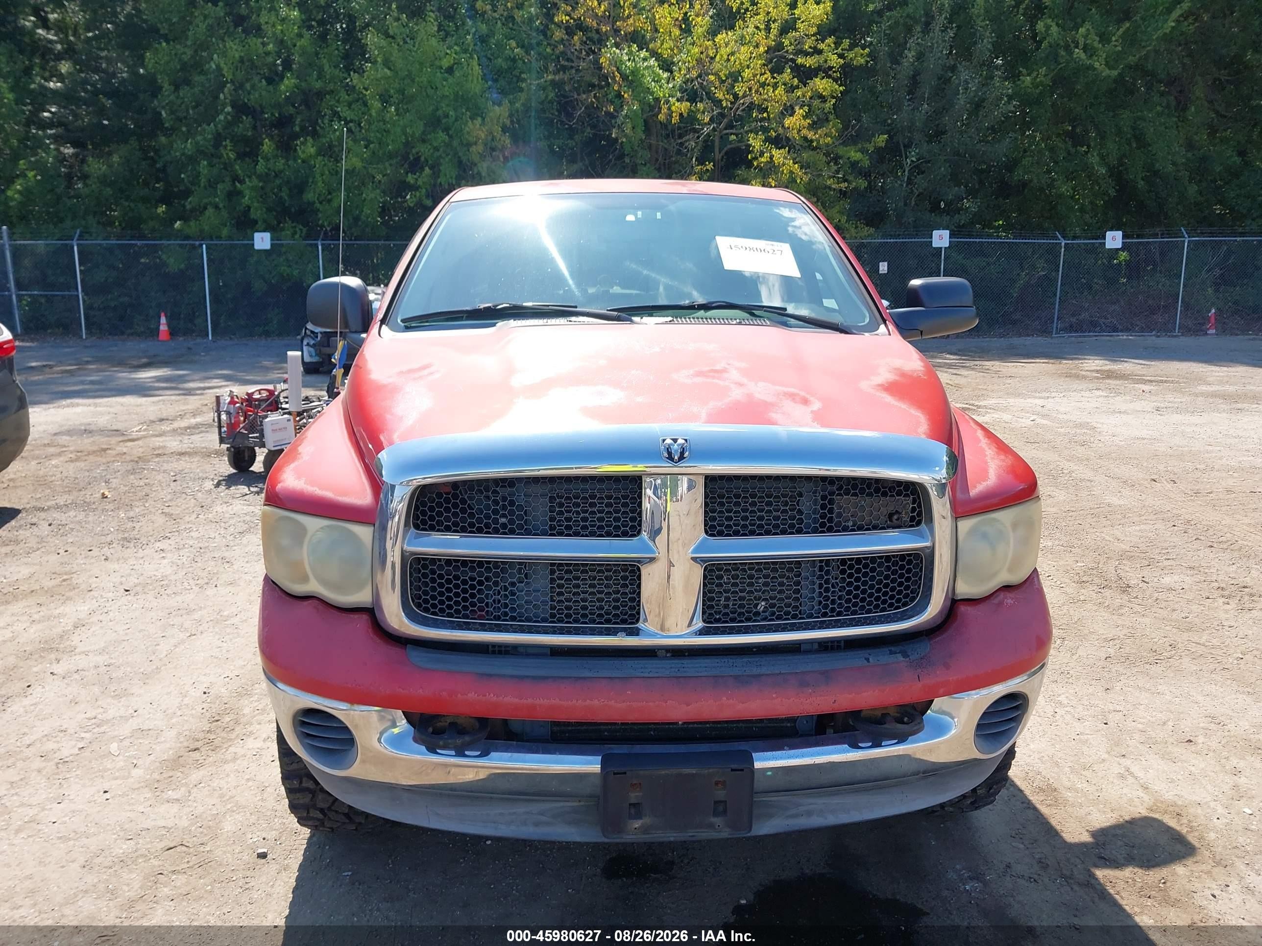 2003 Dodge Ram 2500 Slt/laramie/st Red vin: 3D7KU28W43G762285