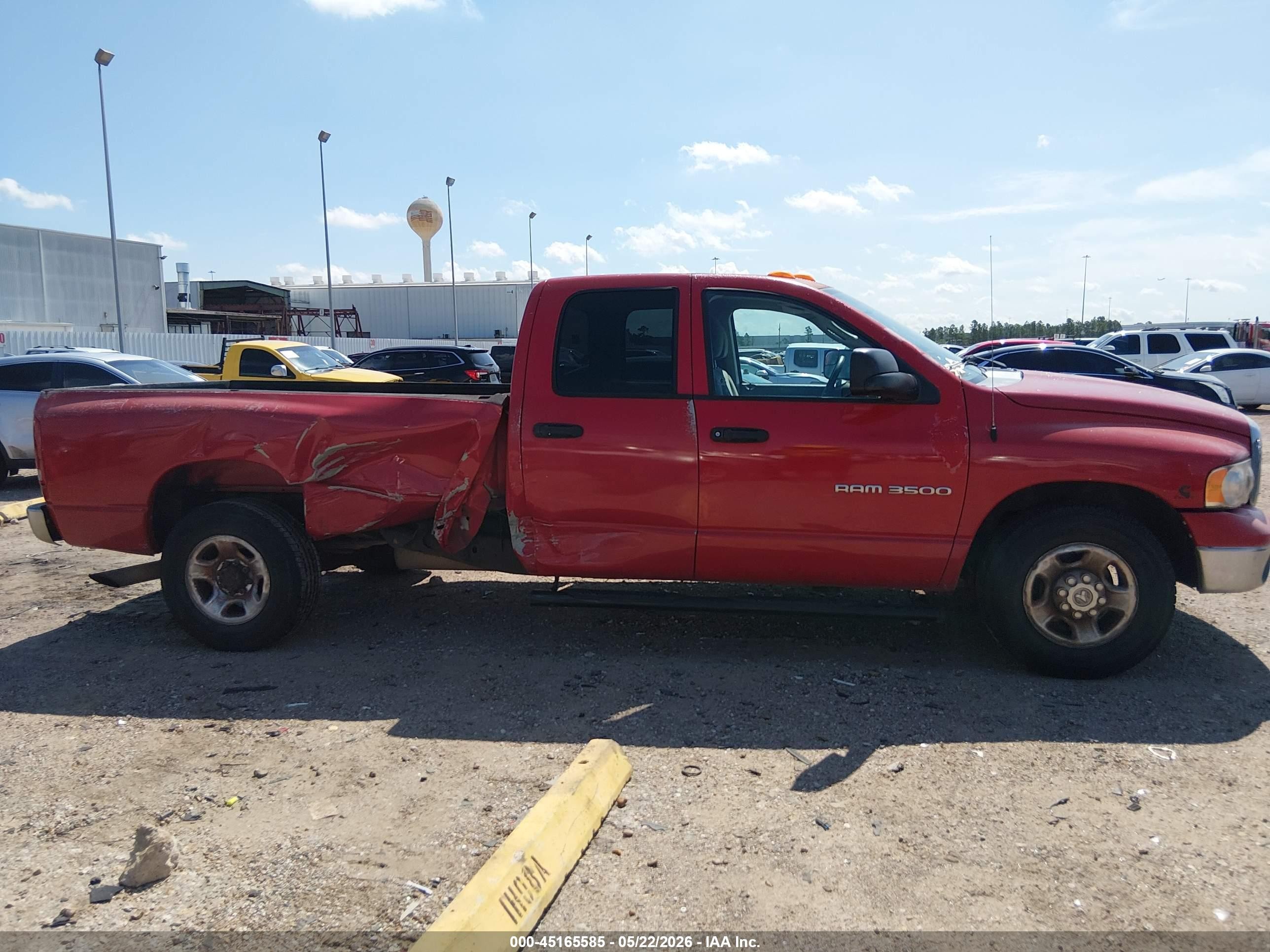 2003 Dodge Ram 3500 Slt/laramie/st Red vin: 3D7LA38633G725845
