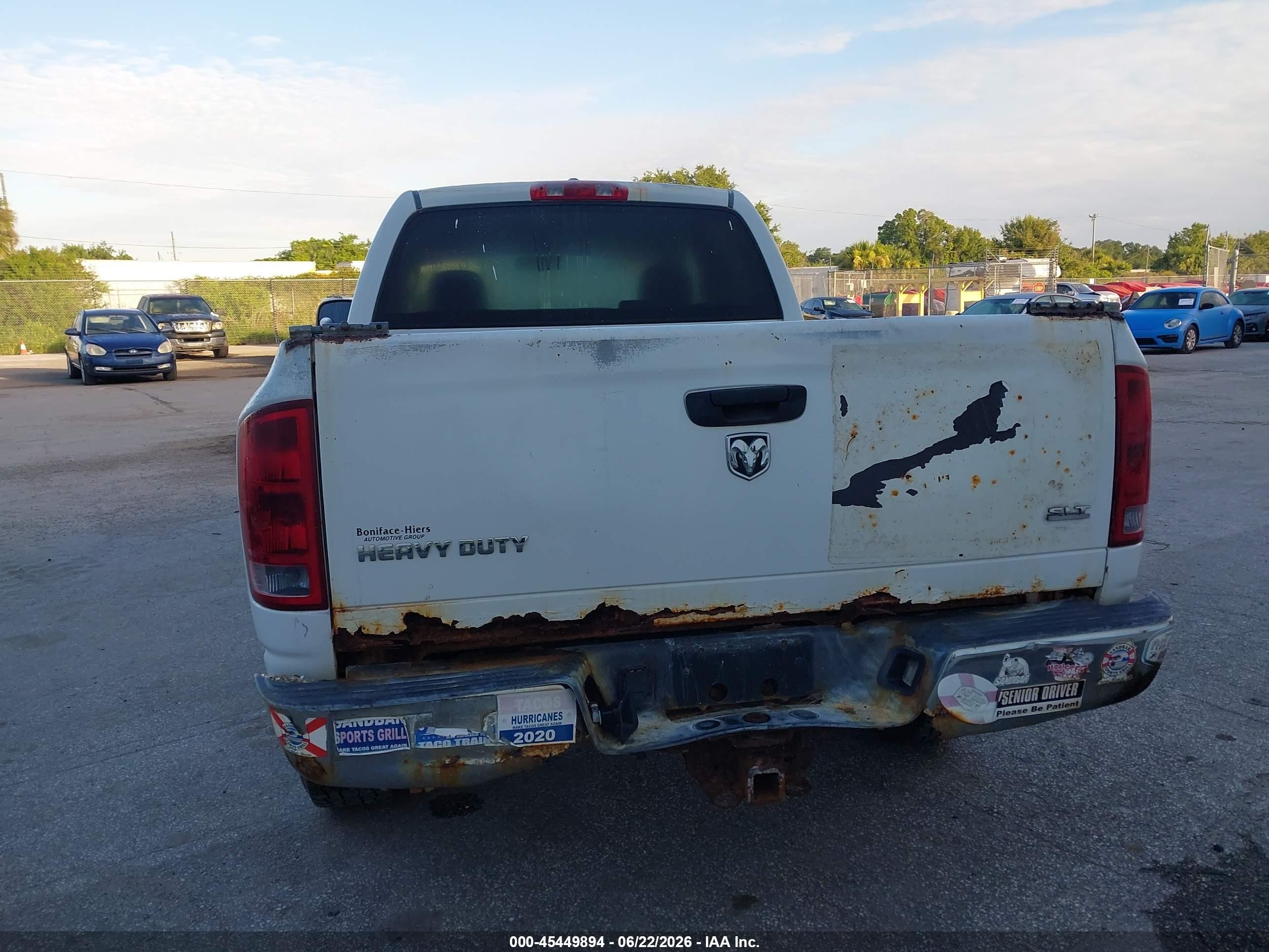 2006 Dodge Ram 3500 Slt/sport Белый vin: 3D7LL38C56G261204