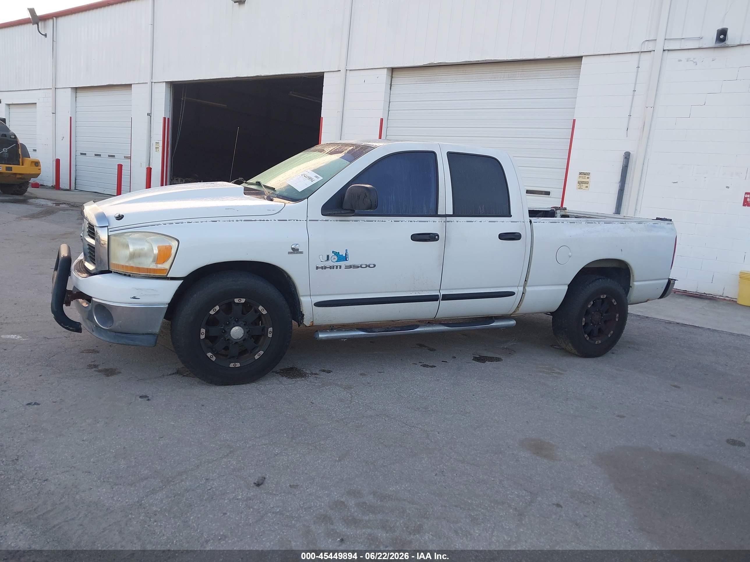 2006 Dodge Ram 3500 Slt/sport Белый vin: 3D7LL38C56G261204