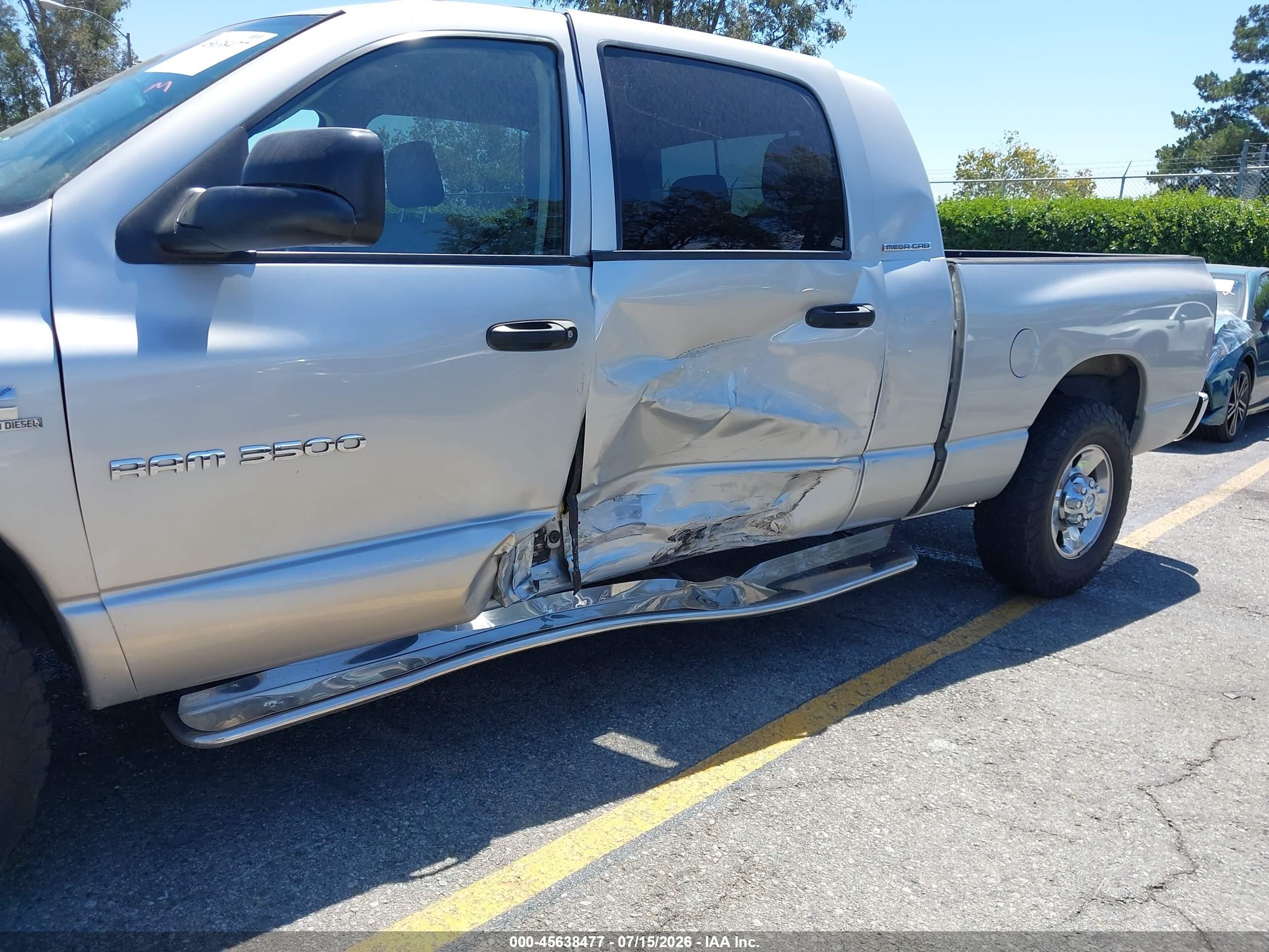 2006 Dodge Ram 3500 Slt Silver vin: 3D7LL39C96G148953
