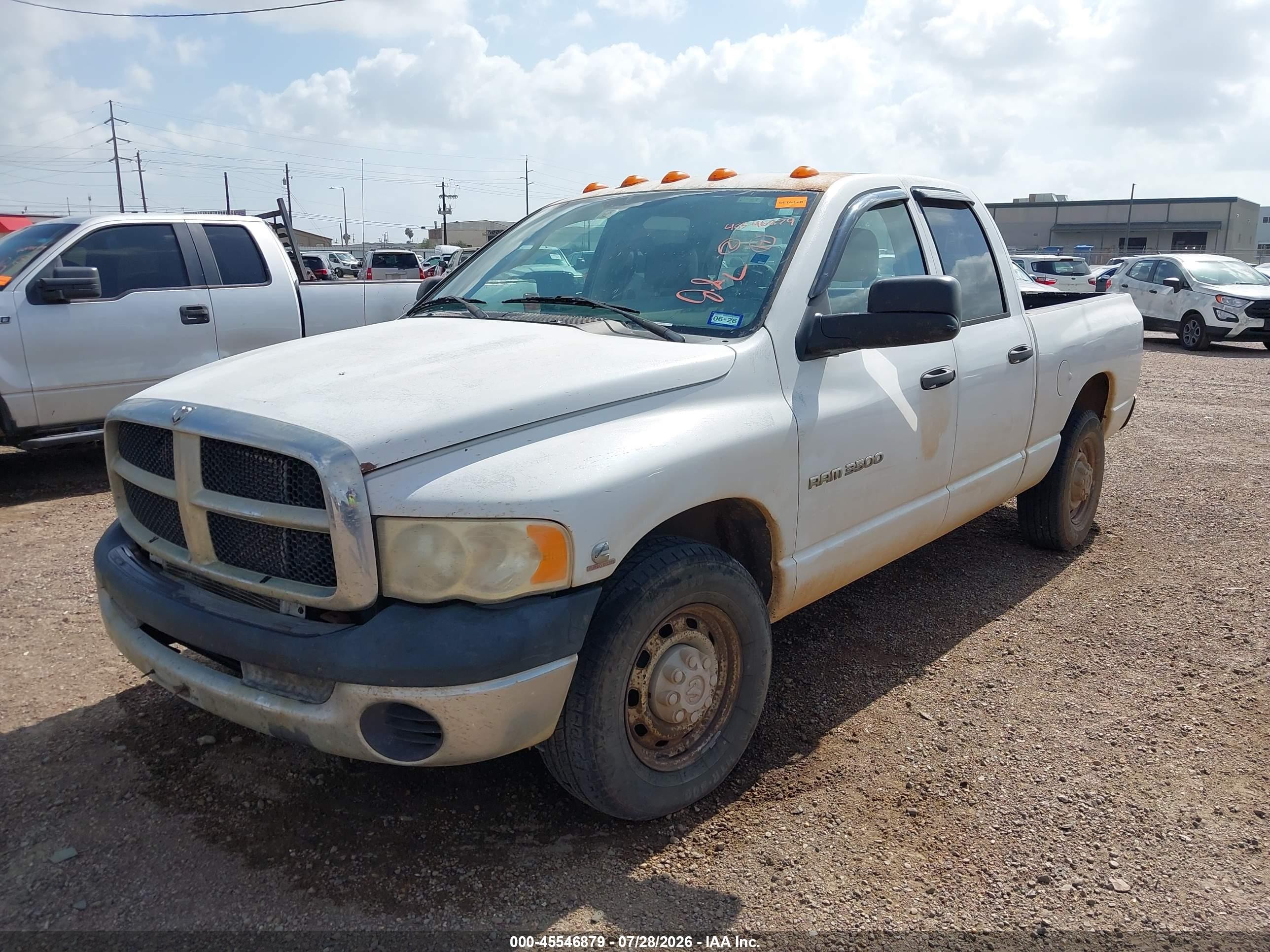 2005 Dodge Ram 3500 St White vin: 3D7LR38C45G760332
