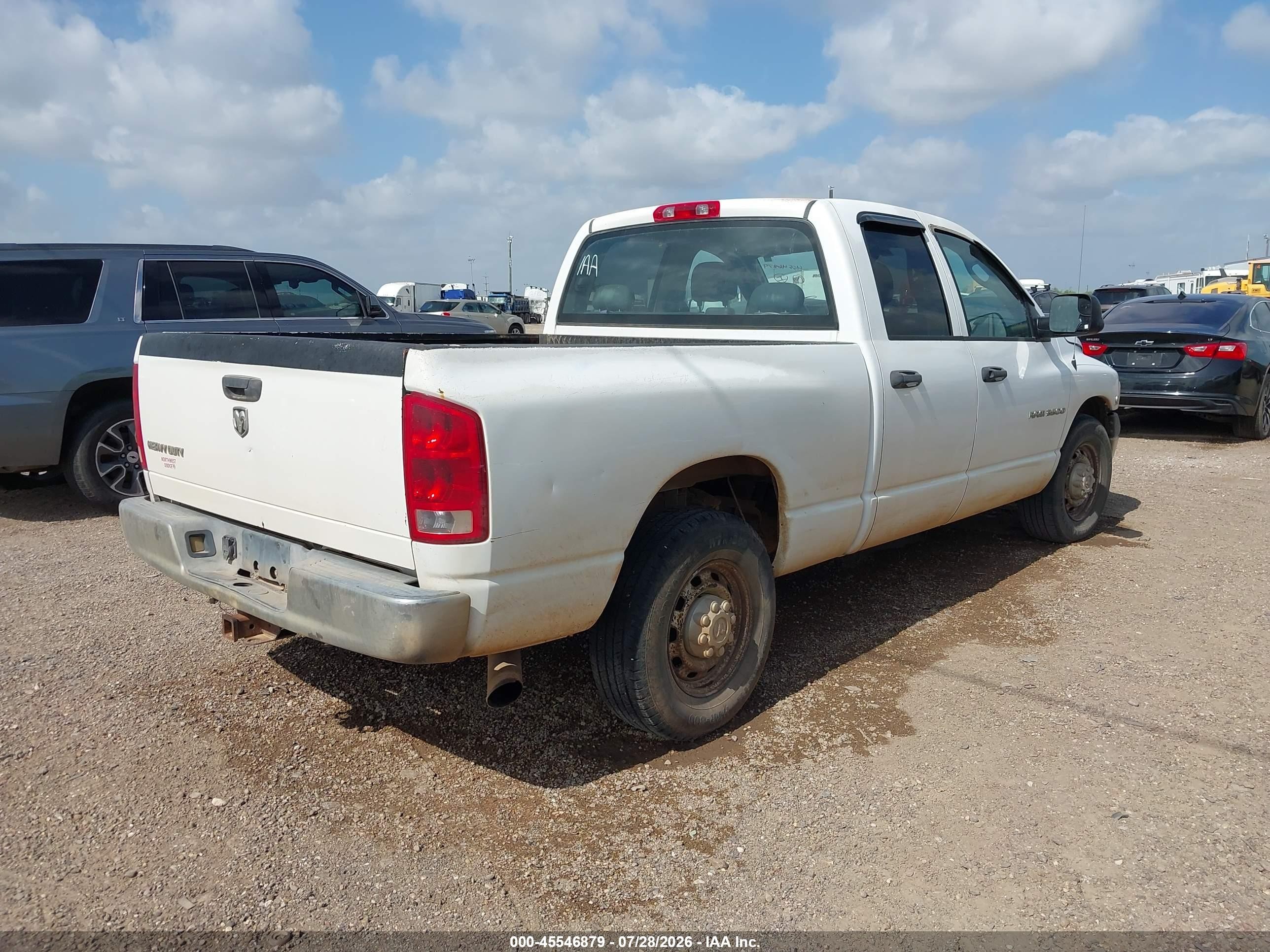 2005 Dodge Ram 3500 St White vin: 3D7LR38C45G760332