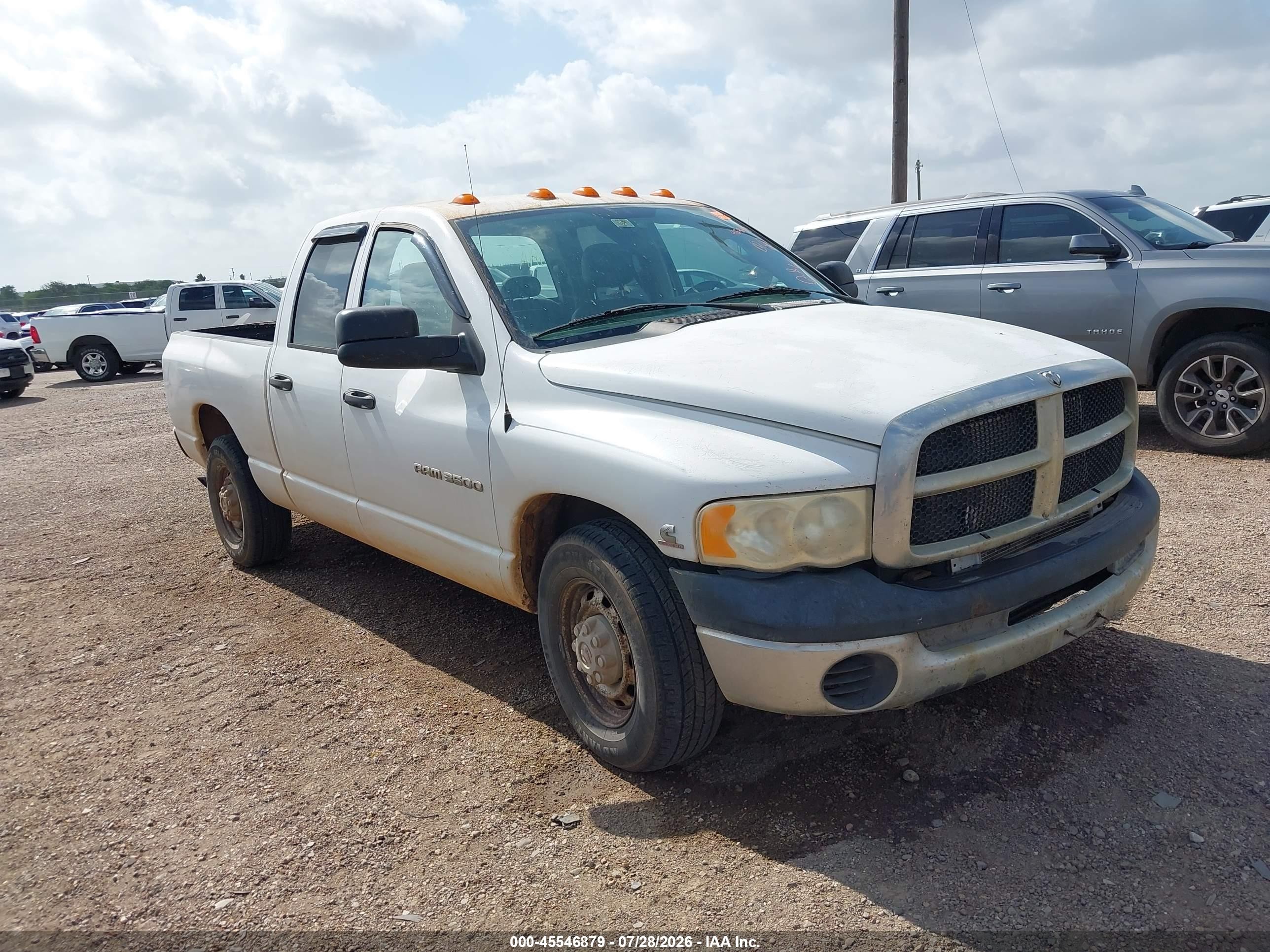 2005 Dodge Ram 3500 St White vin: 3D7LR38C45G760332