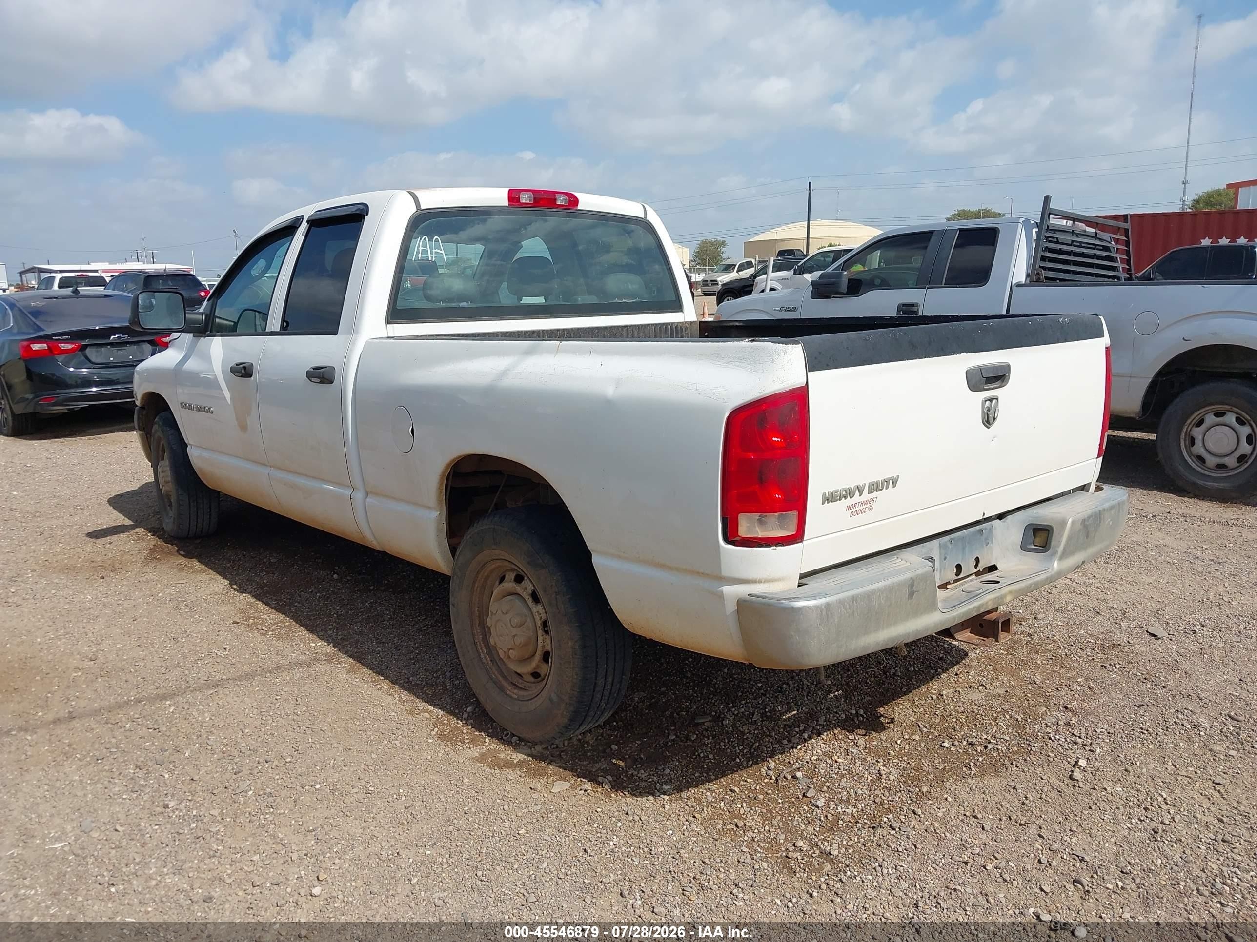 2005 Dodge Ram 3500 St White vin: 3D7LR38C45G760332