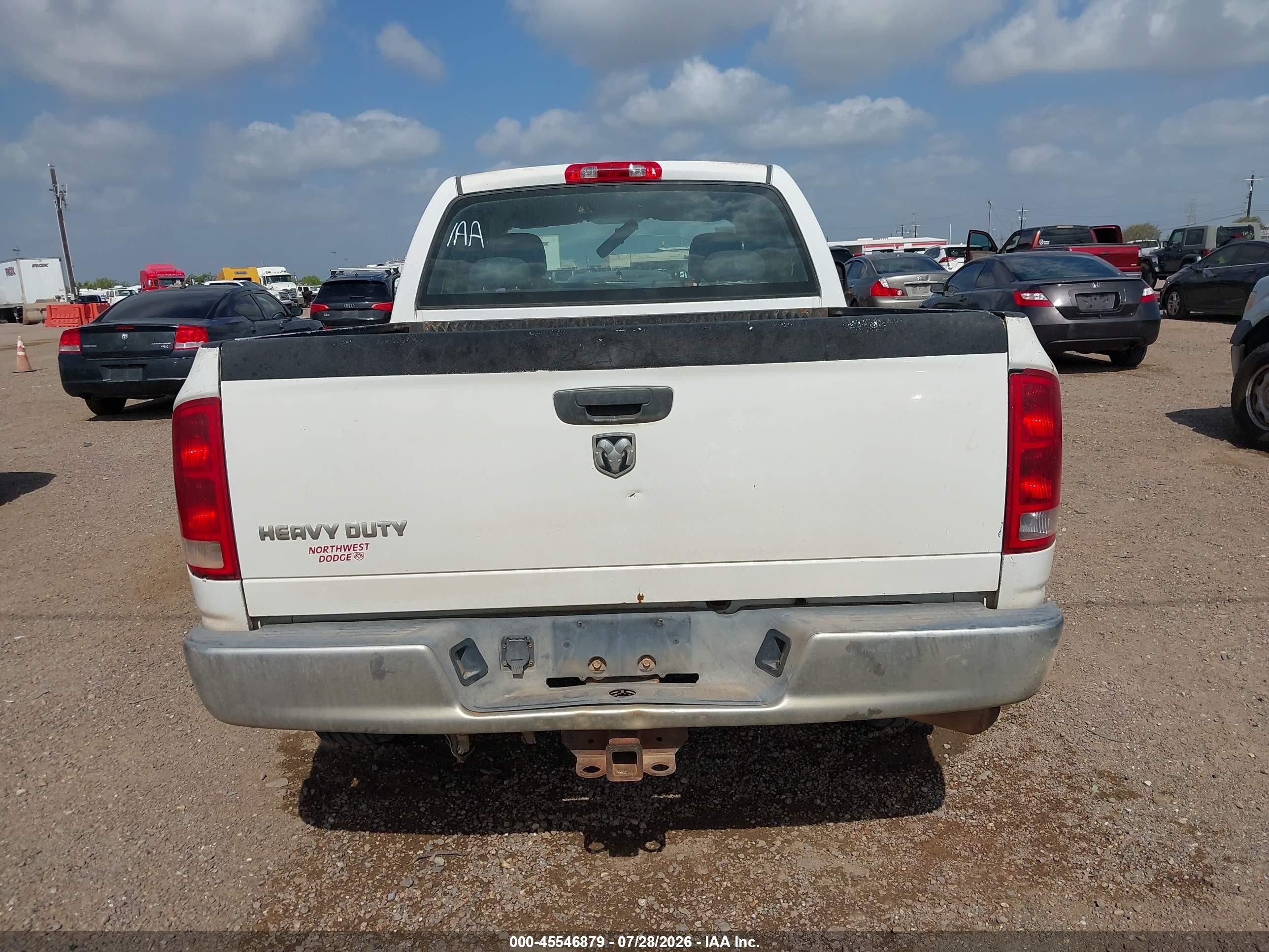 2005 Dodge Ram 3500 St White vin: 3D7LR38C45G760332