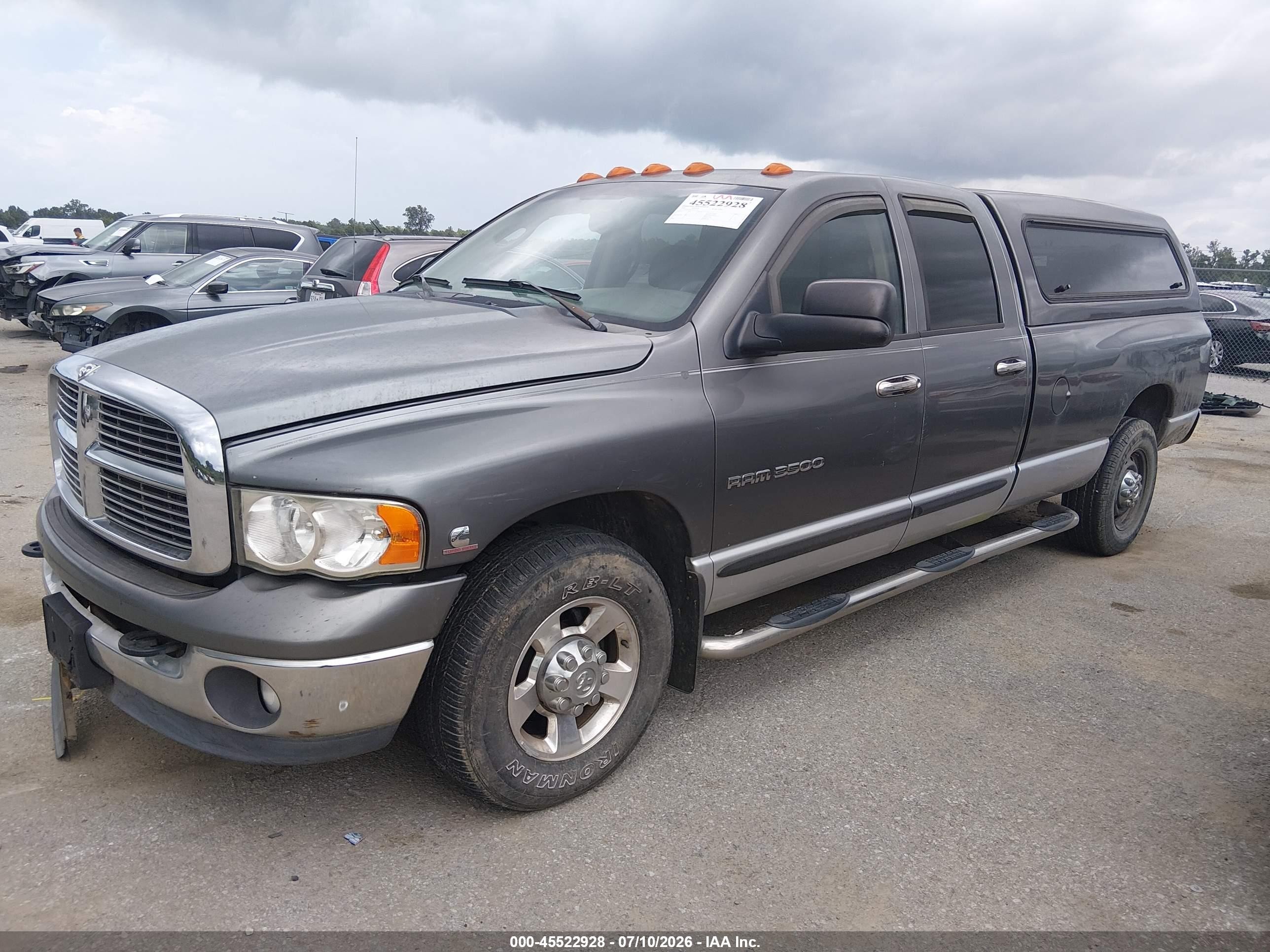 2005 Dodge Ram 3500 Slt/laramie Gray vin: 3D7LR38C65G727994