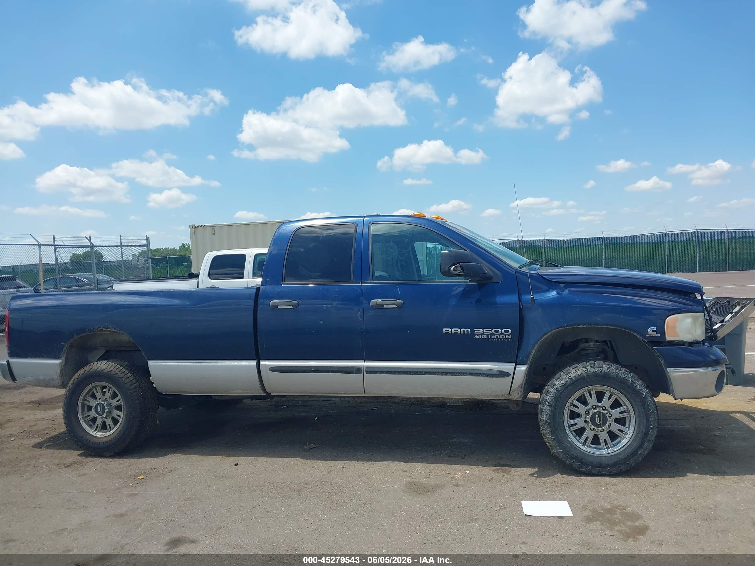 2005 Dodge Ram 3500 Slt/laramie Blue vin: 3D7LS38C05G847259