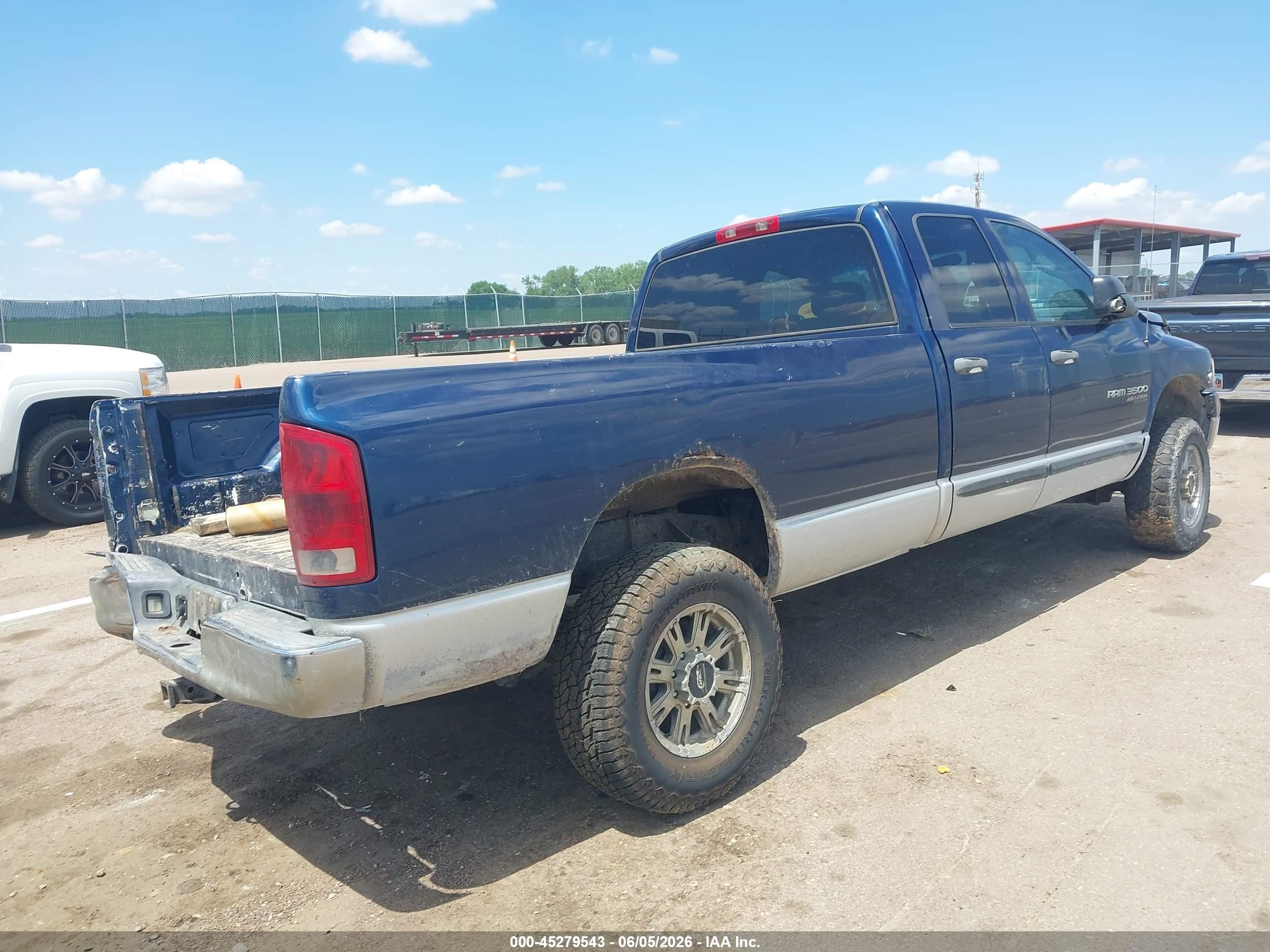 2005 Dodge Ram 3500 Slt/laramie Blue vin: 3D7LS38C05G847259