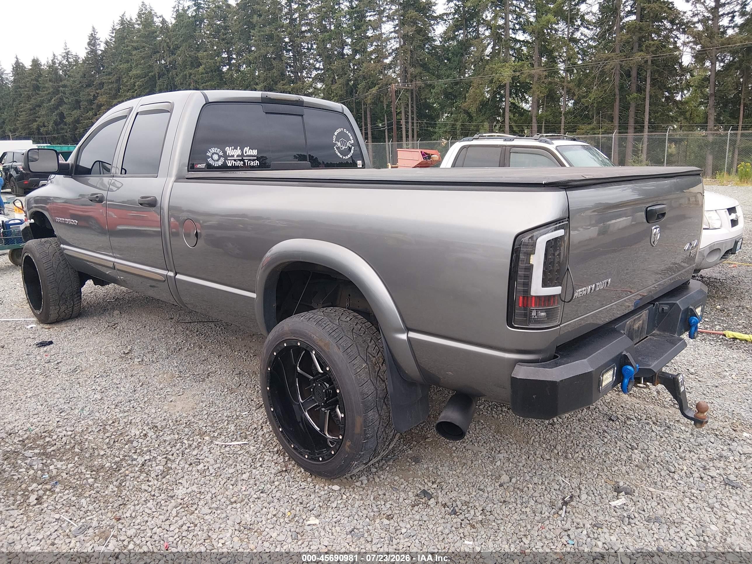 2005 Dodge Ram 3500 Slt/laramie Gray vin: 3D7LS38C95G827267