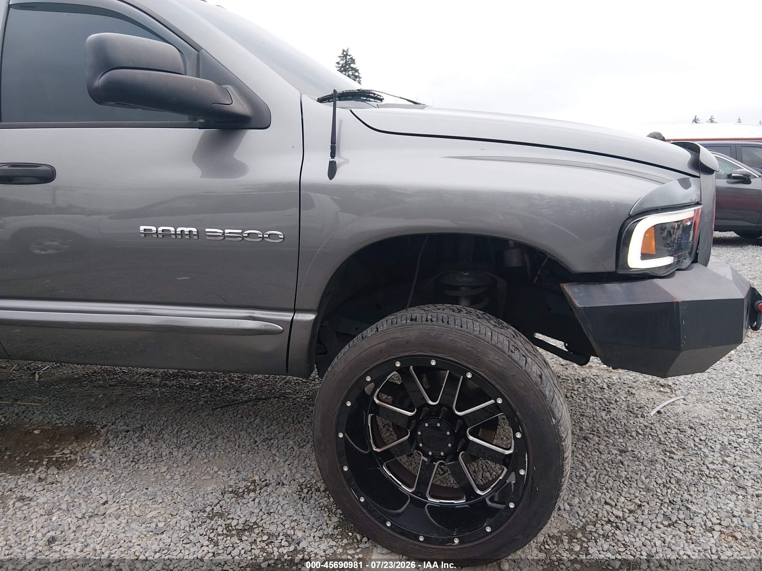 2005 Dodge Ram 3500 Slt/laramie Gray vin: 3D7LS38C95G827267