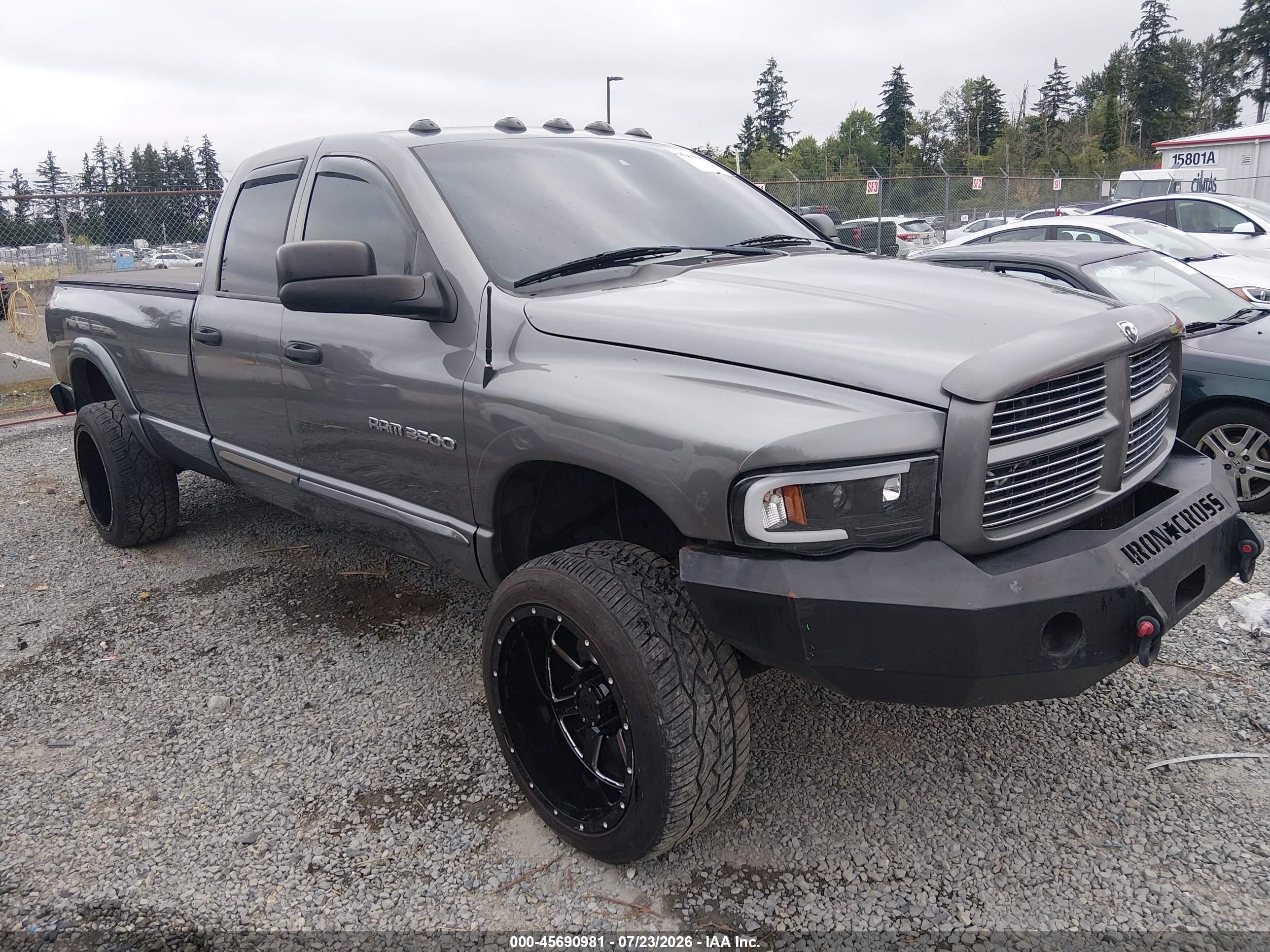 2005 Dodge Ram 3500 Slt/laramie Серый vin: 3D7LS38C95G827267