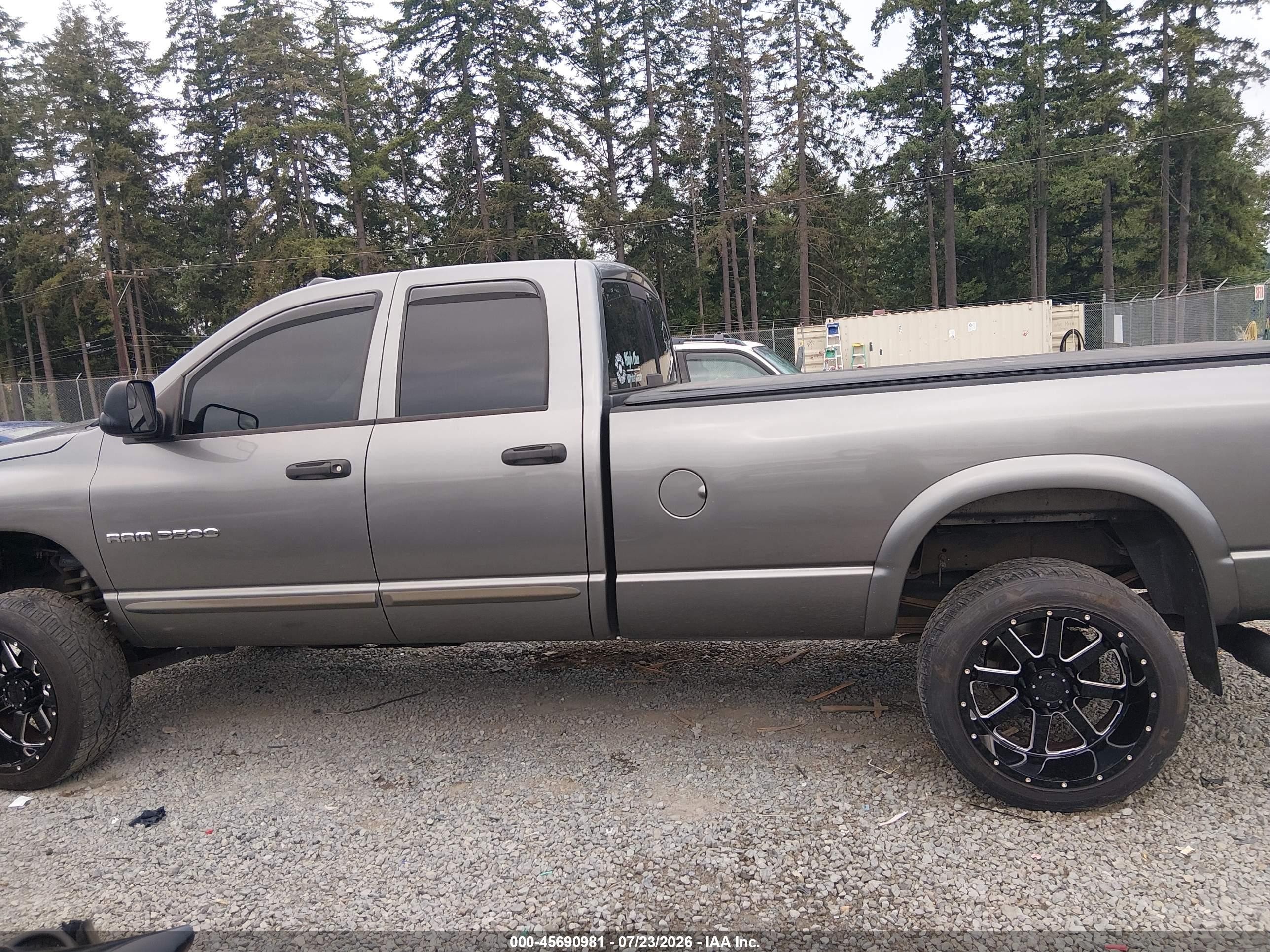 2005 Dodge Ram 3500 Slt/laramie Gray vin: 3D7LS38C95G827267