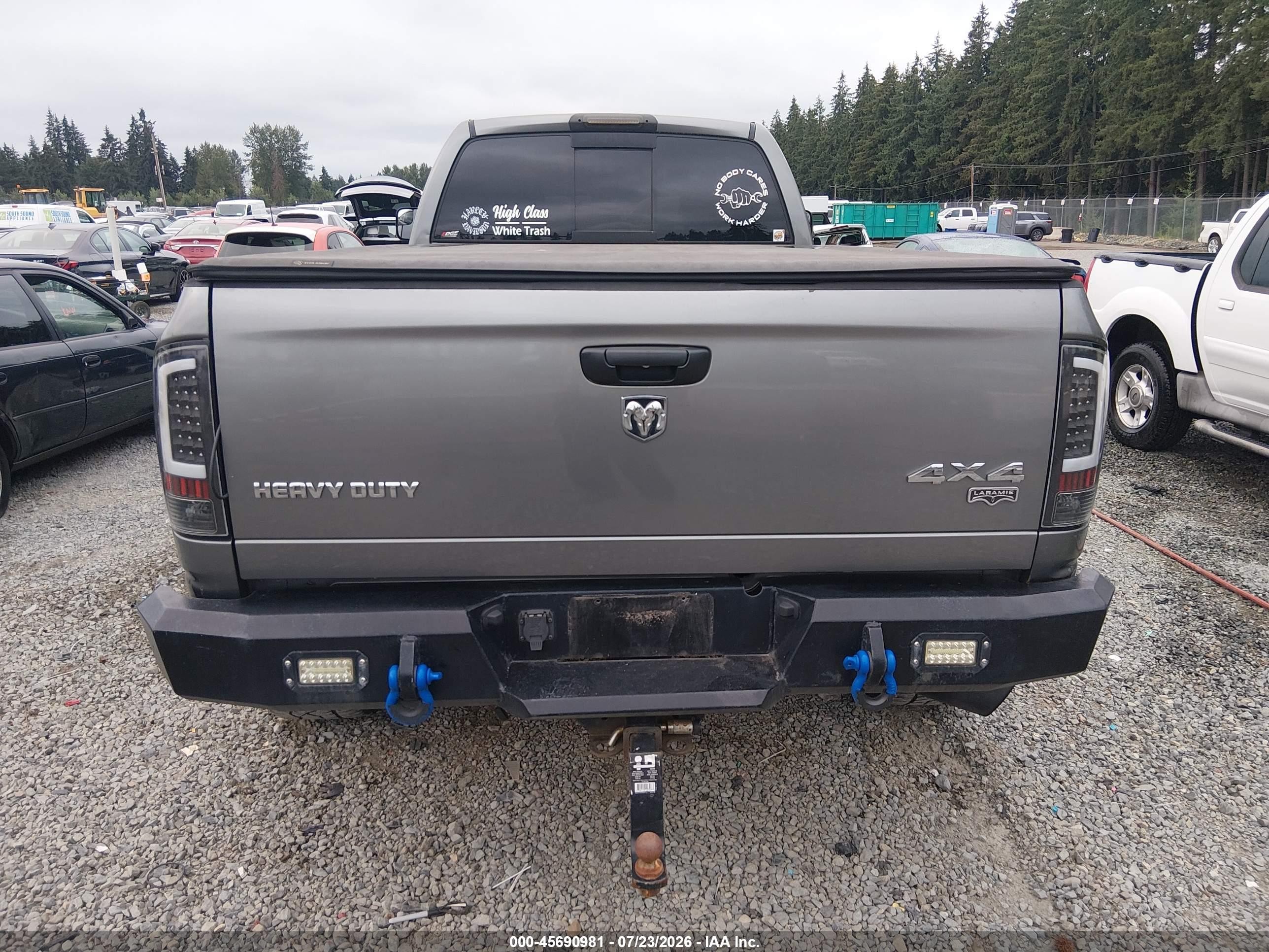 2005 Dodge Ram 3500 Slt/laramie Gray vin: 3D7LS38C95G827267