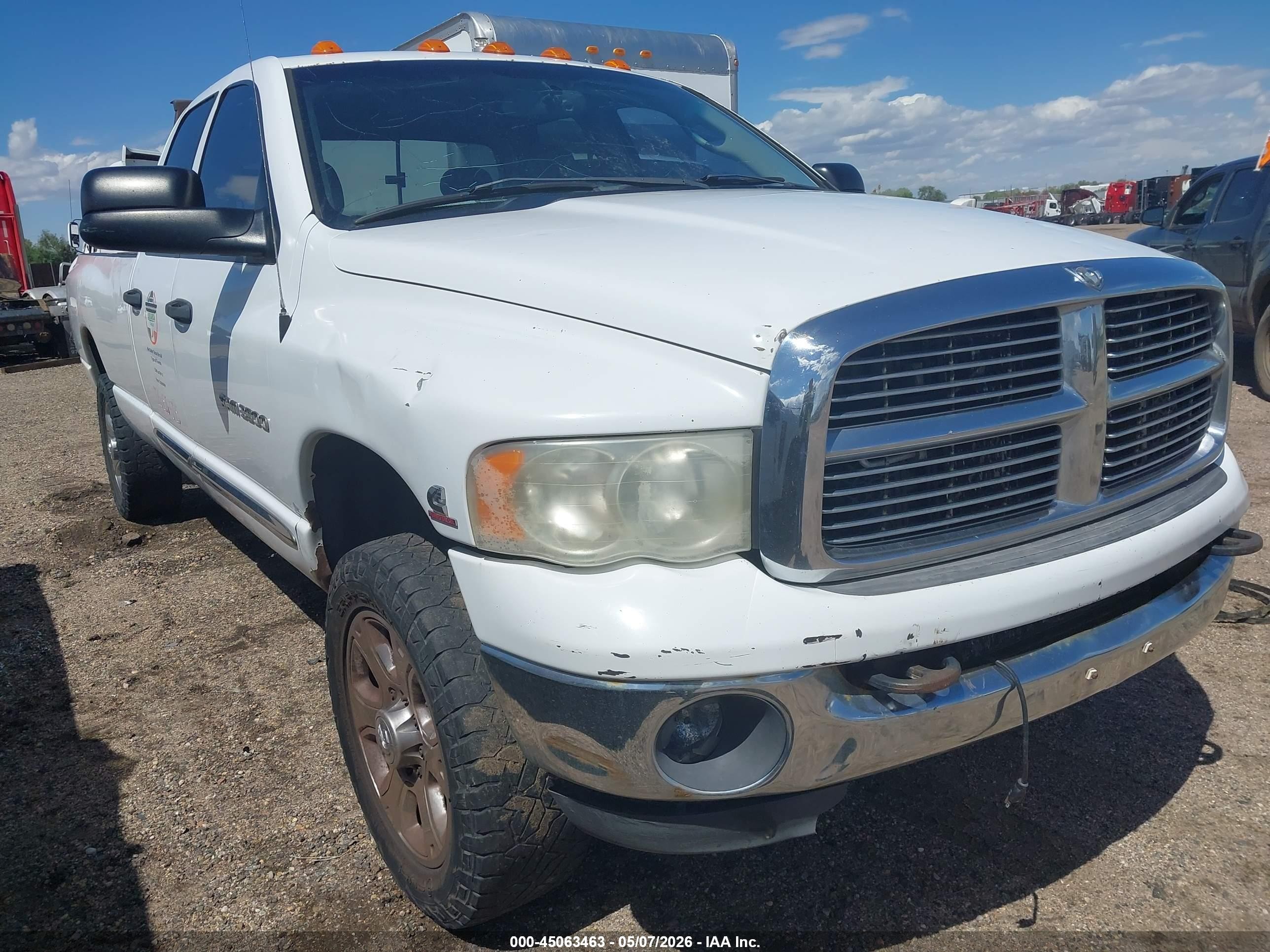2005 Dodge Ram 3500 Slt/laramie White vin: 3D7LS38CX5G821266