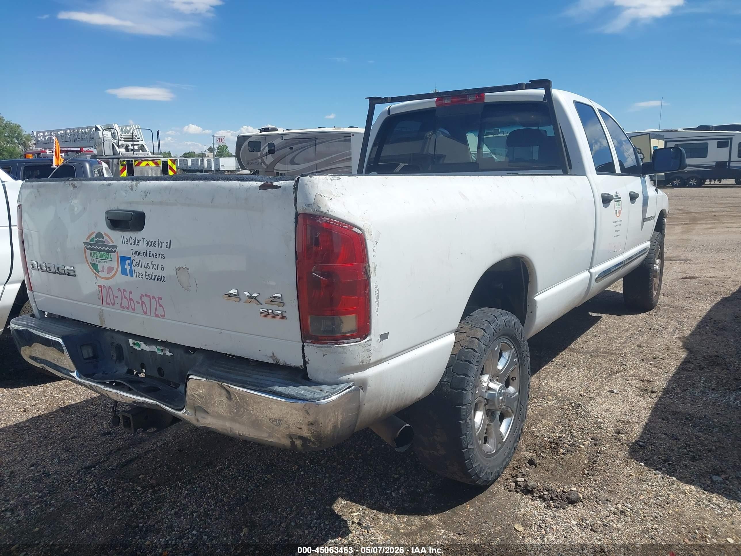 2005 Dodge Ram 3500 Slt/laramie White vin: 3D7LS38CX5G821266