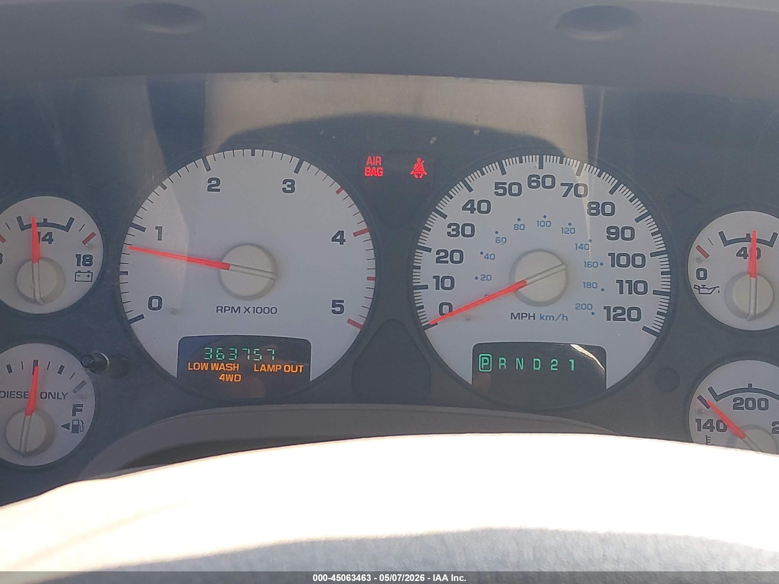 2005 Dodge Ram 3500 Slt/laramie White vin: 3D7LS38CX5G821266